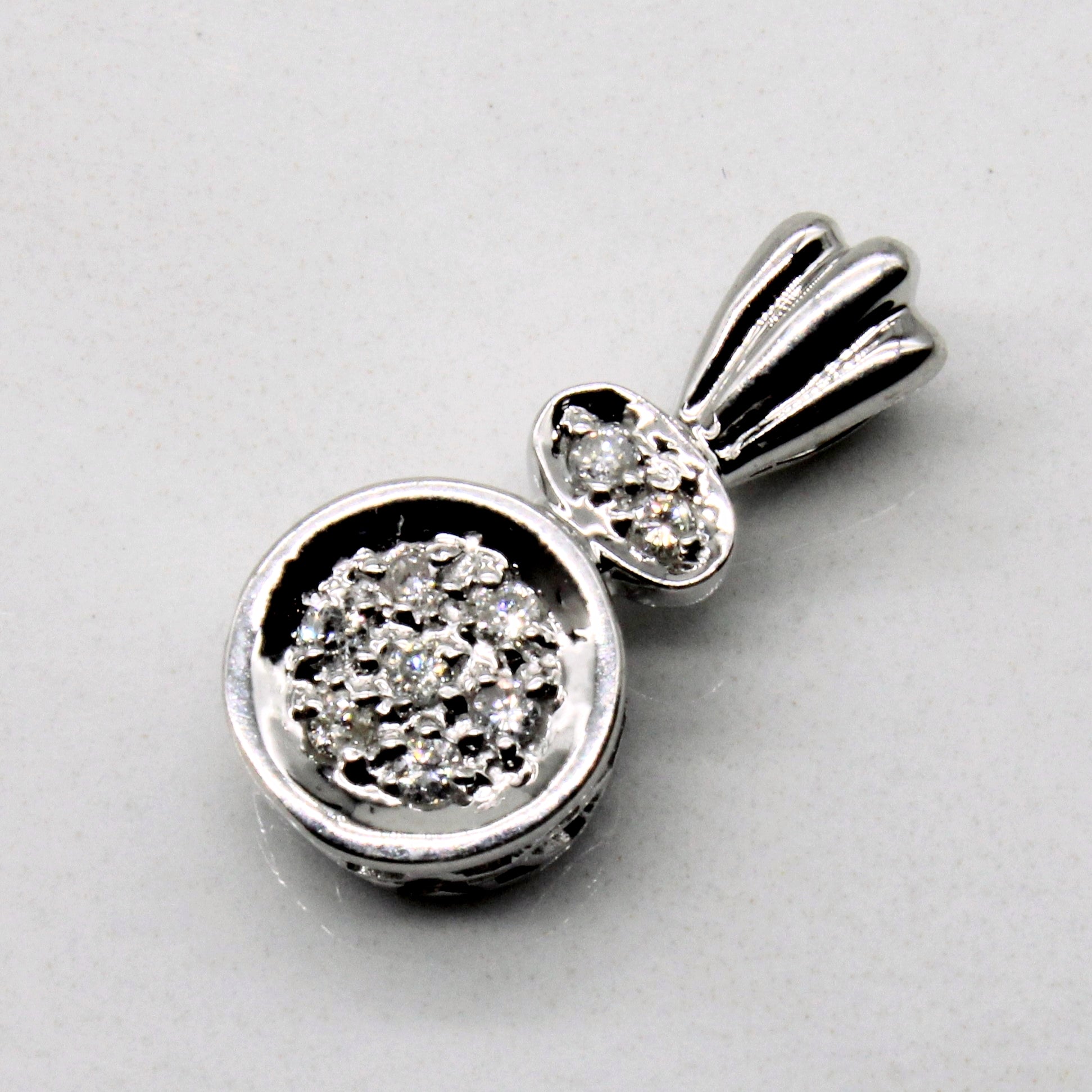 Cluster Set Diamond Pendant | 0.09ctw |