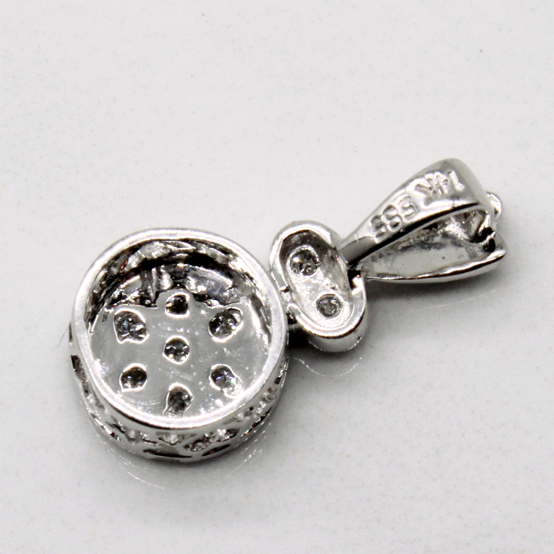 Cluster Set Diamond Pendant | 0.09ctw |