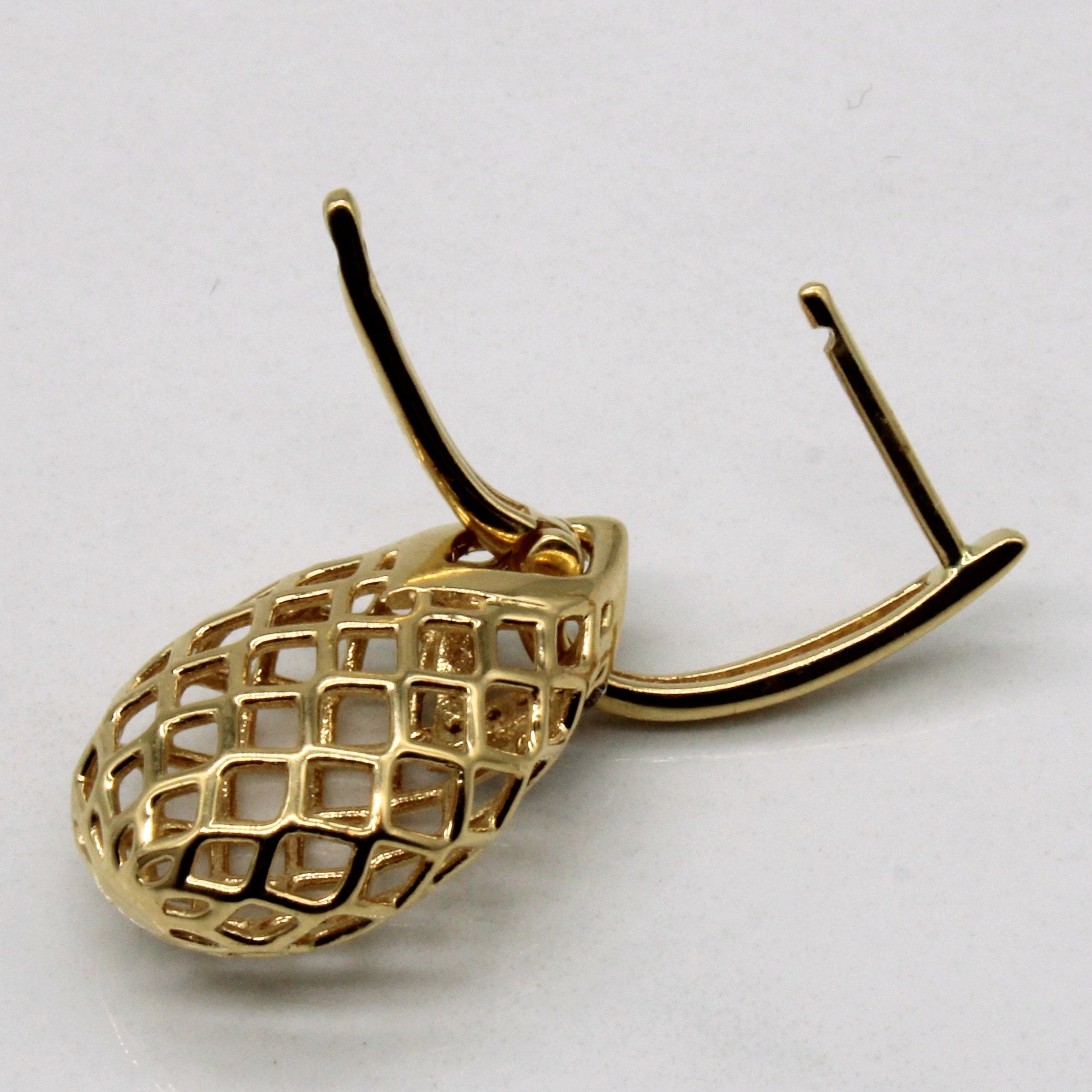 Diamond Drop Bulb Hoop Earrings | 0.14ctw |