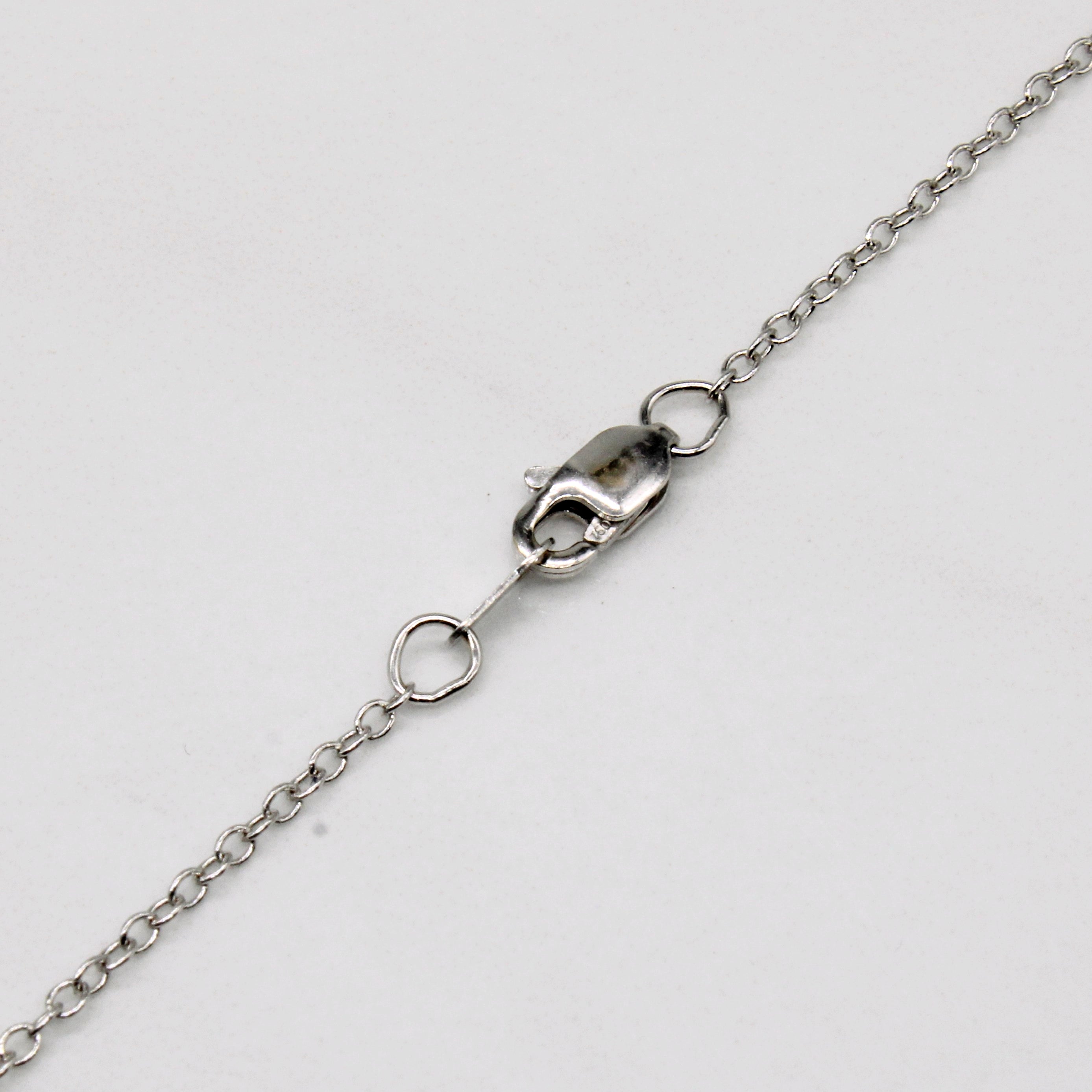 Diamond Pendant & 18k Necklace | 0.30ct | 18" |