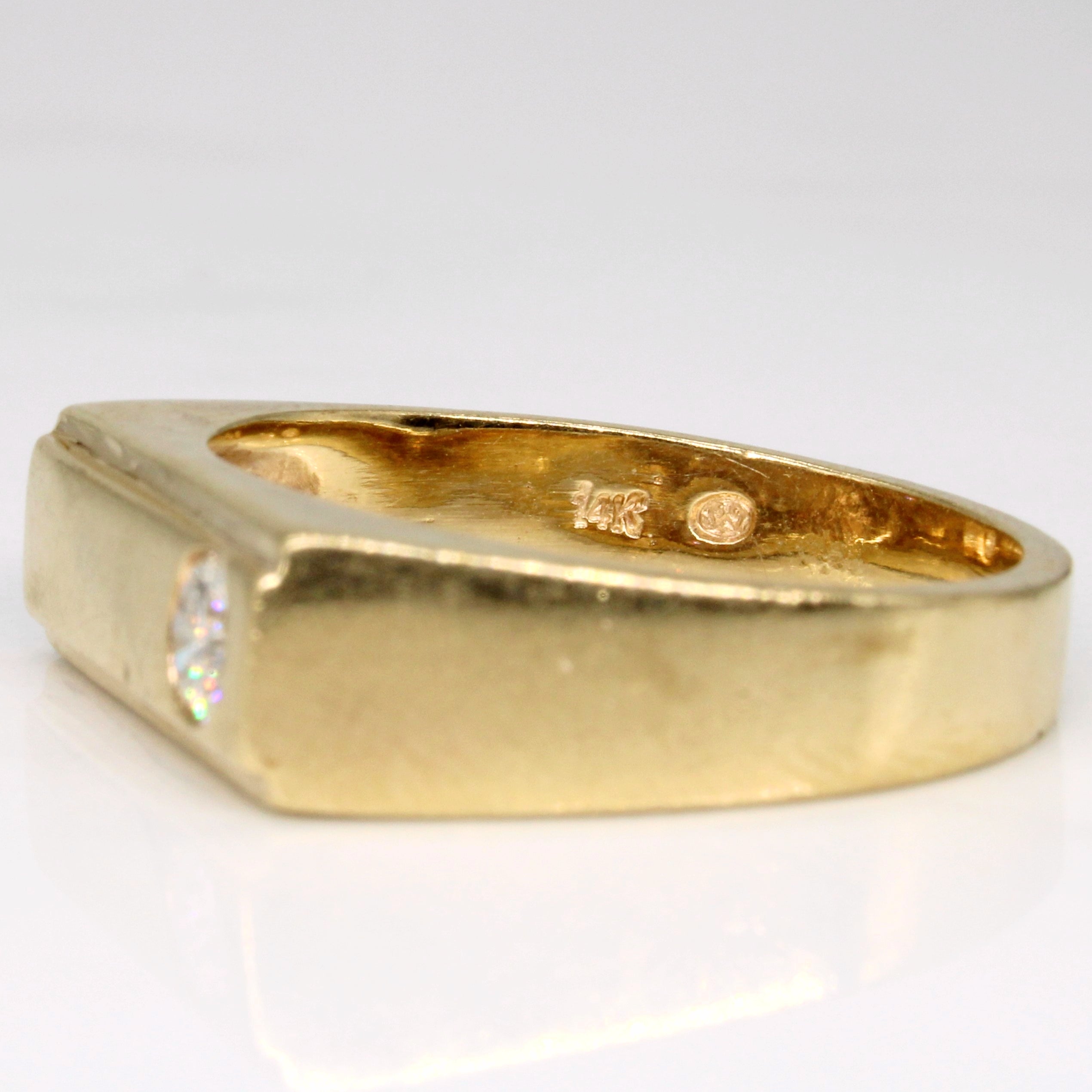 Bague sertie de diamants à fleur | 0,23 ct | Taille 9,5 |