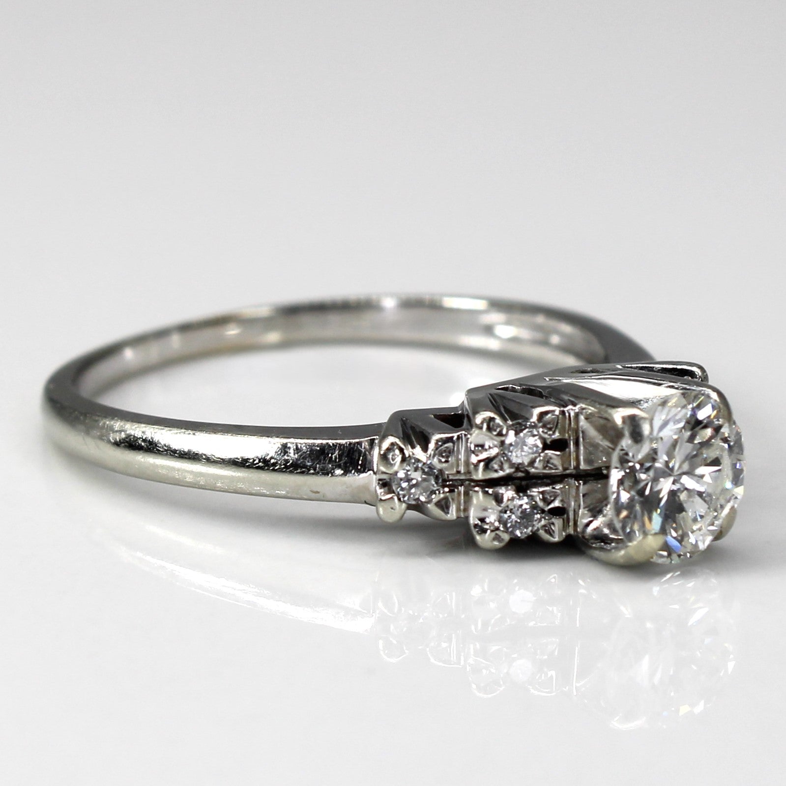 High Set Diamond Ring | 0.66ctw VS2 G/H | SZ 7.75 |