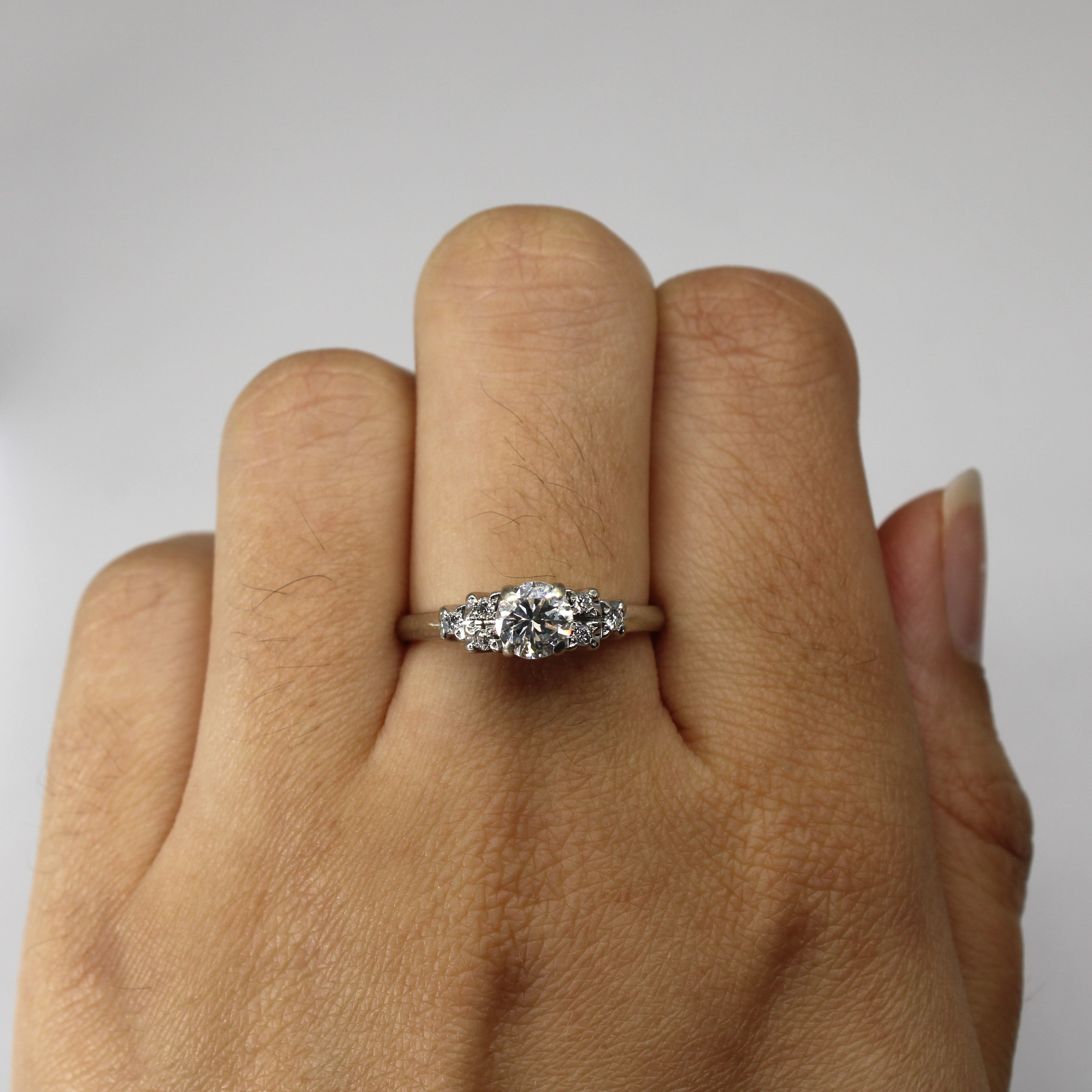 High Set Diamond Ring | 0.66ctw VS2 G/H | SZ 7.75 |