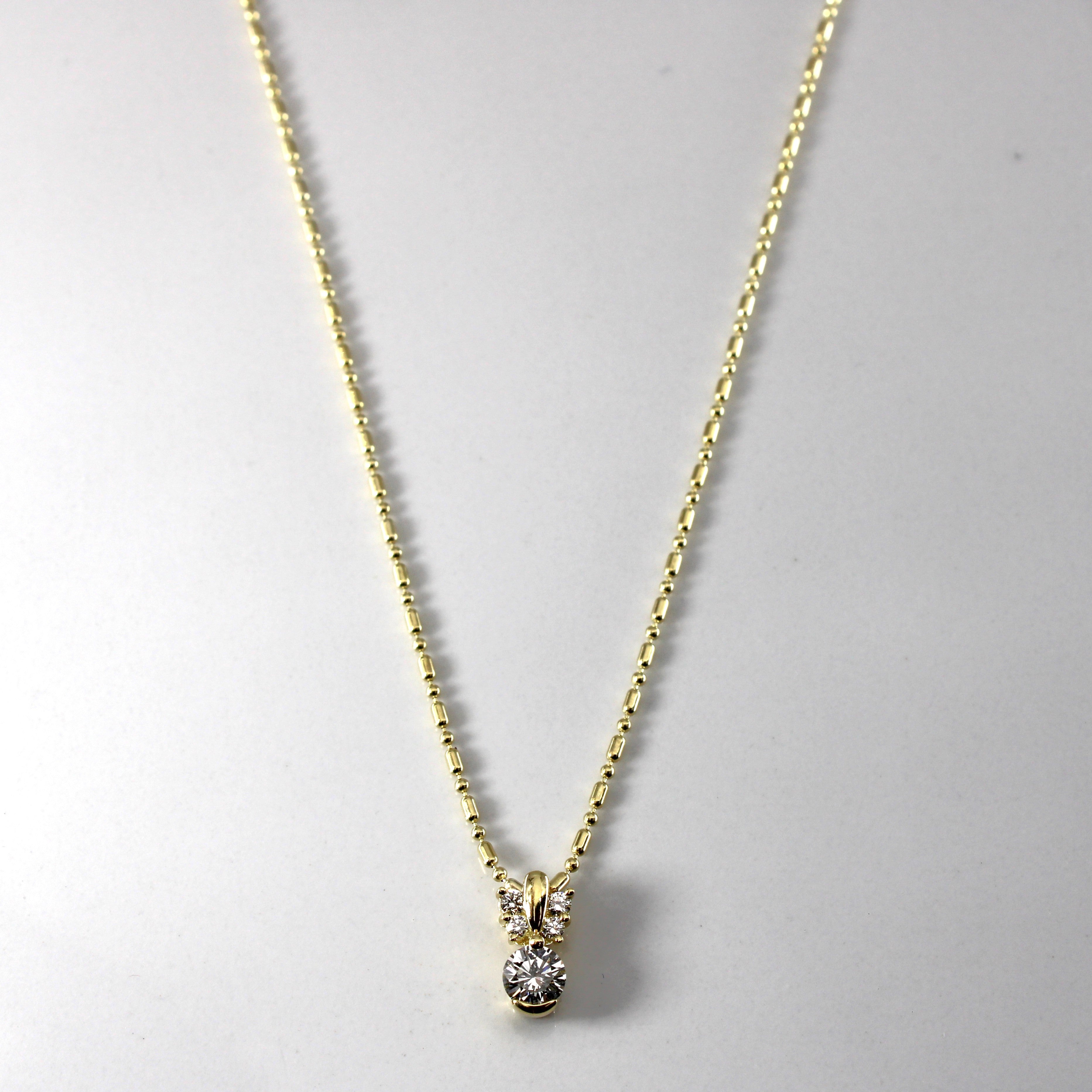 Collier pendentif en diamant | 0,50 ct | 45,7 cm (18 po) |