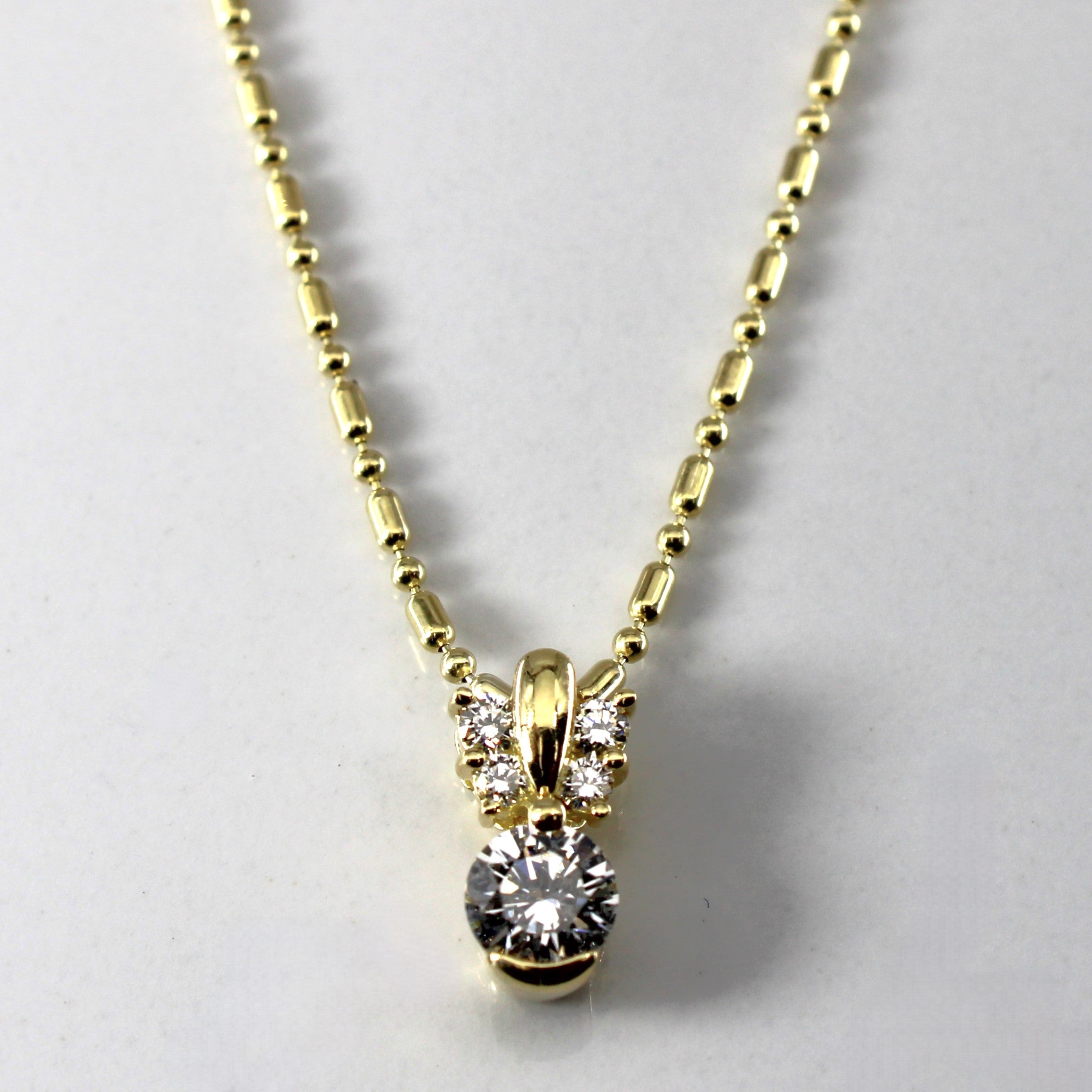 Collier pendentif en diamant | 0,50 ct | 45,7 cm (18 po) |