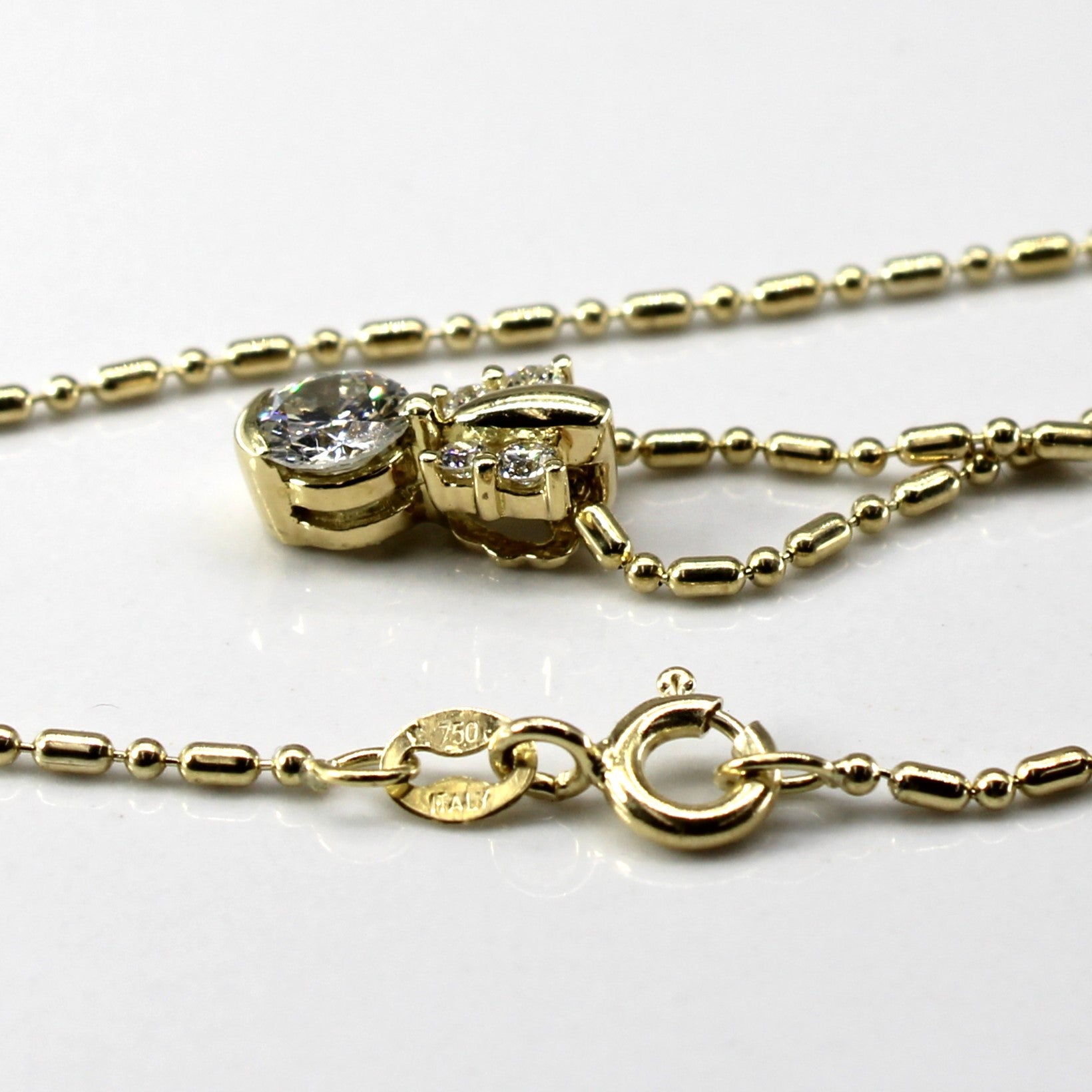 Collier pendentif en diamant | 0,50 ct | 45,7 cm (18 po) |