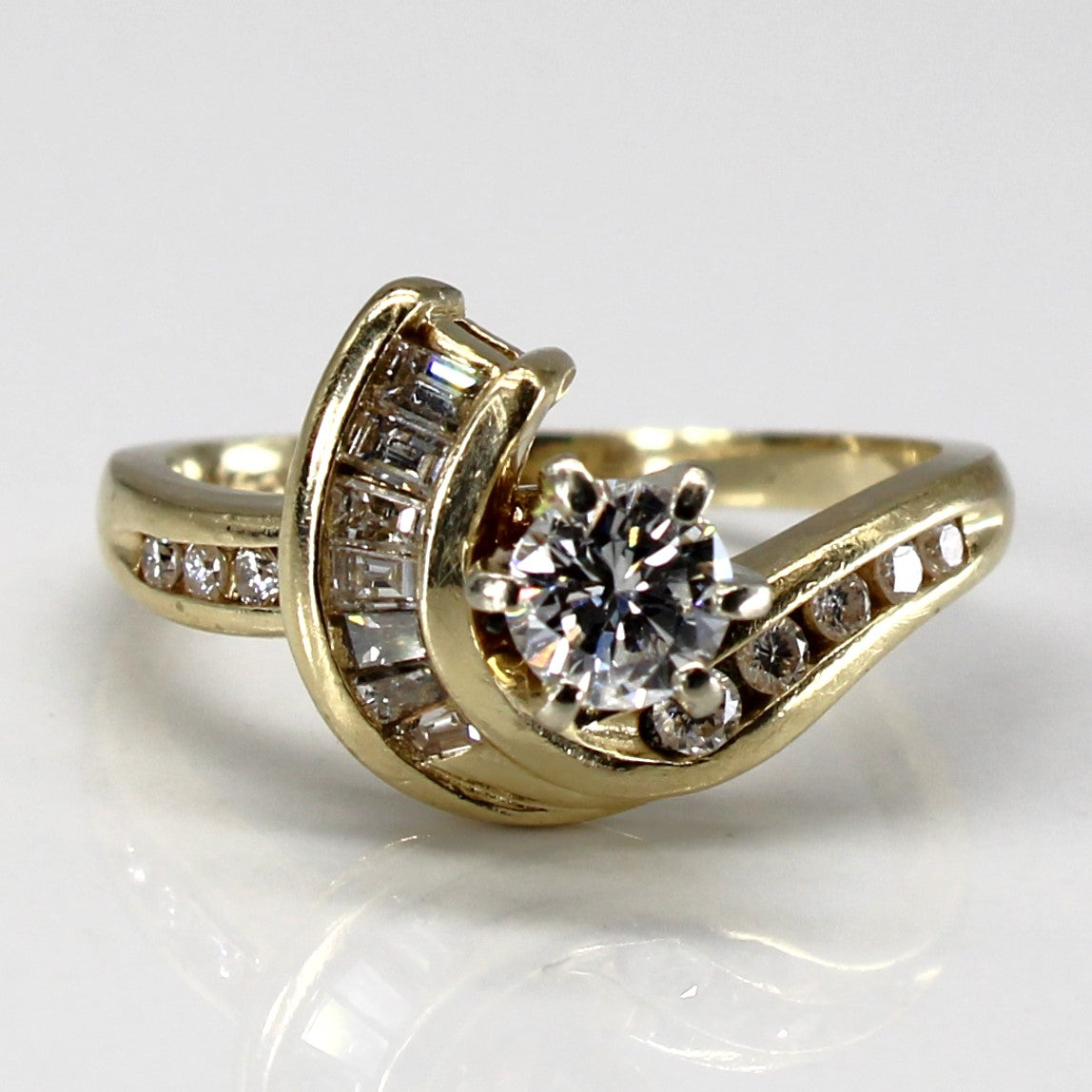 Bypass Channel Set Diamond Ring | 0.62ctw | SZ 5.75 |