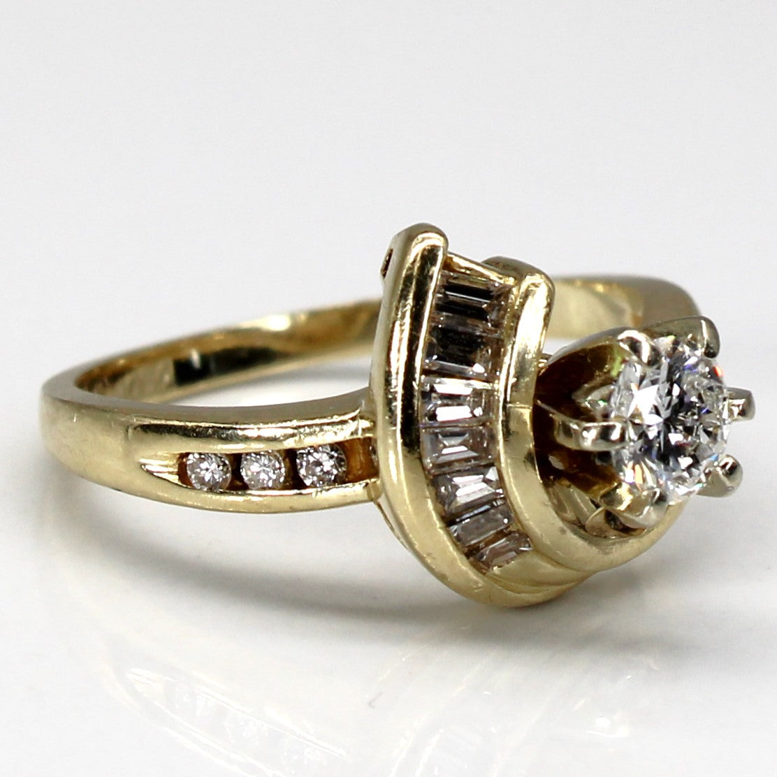 Bypass Channel Set Diamond Ring | 0.62ctw | SZ 5.75 |