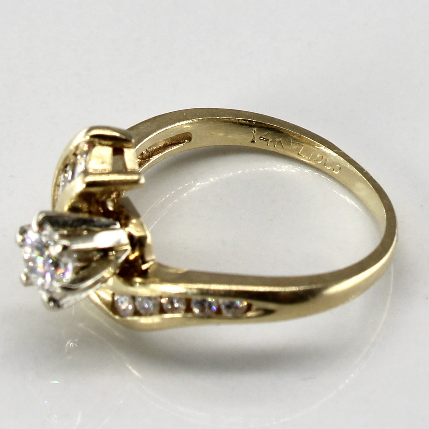 Bypass Channel Set Diamond Ring | 0.62ctw | SZ 5.75 |