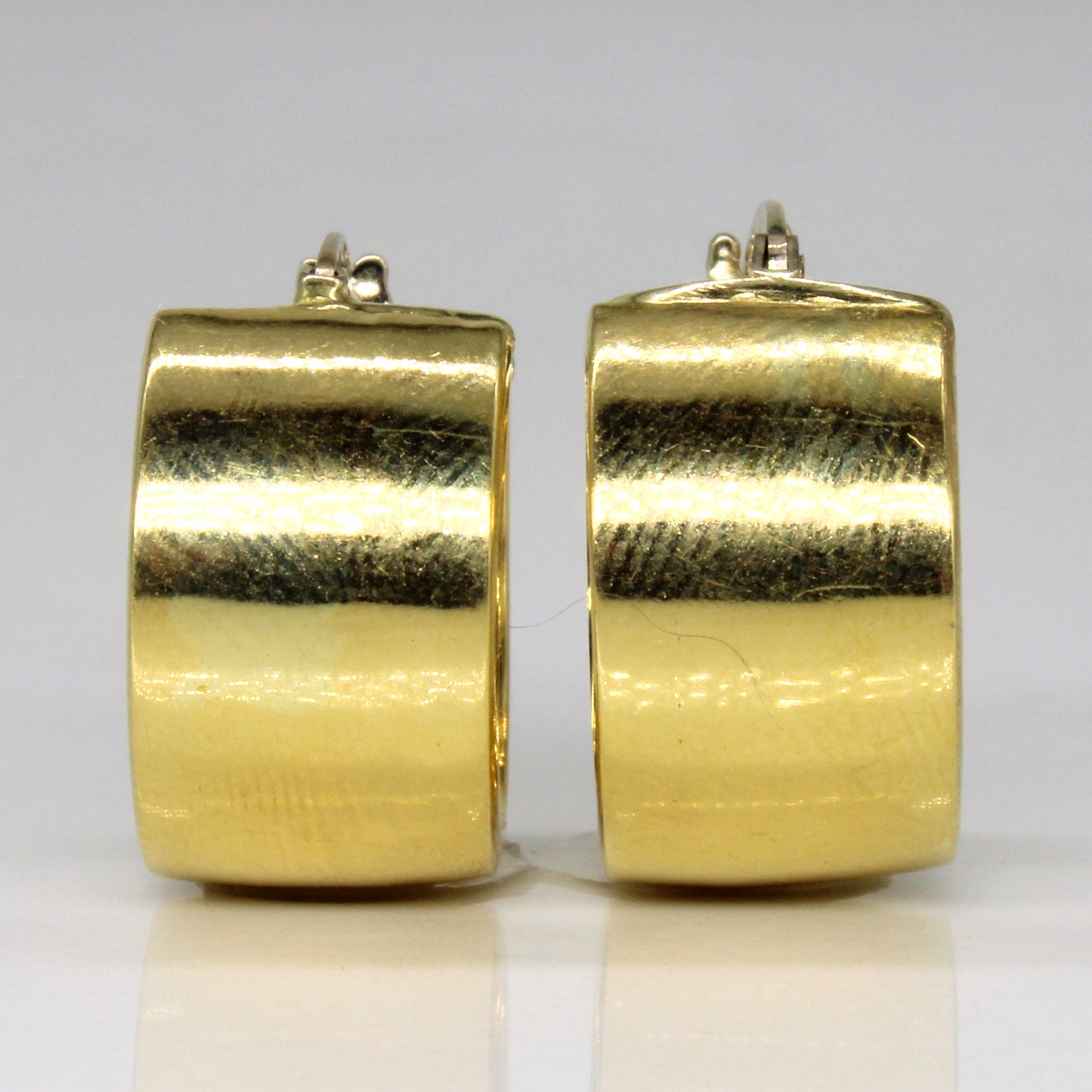 18k Yellow Gold Hoop Earrings