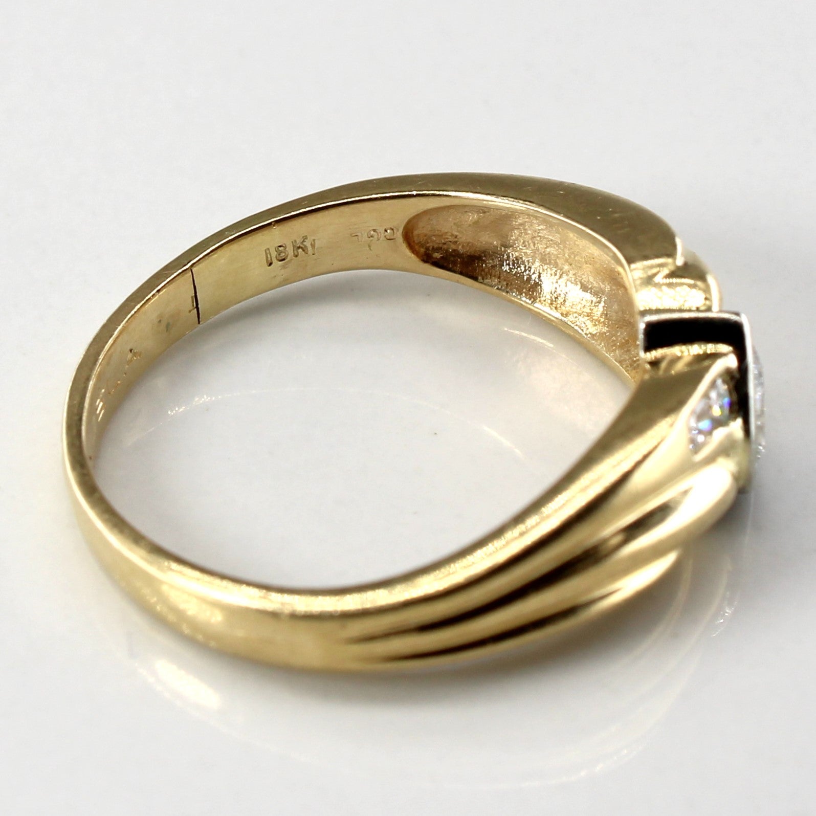 Bezel Set Pear Diamond Ring | 0.44ctw | SZ 9 |