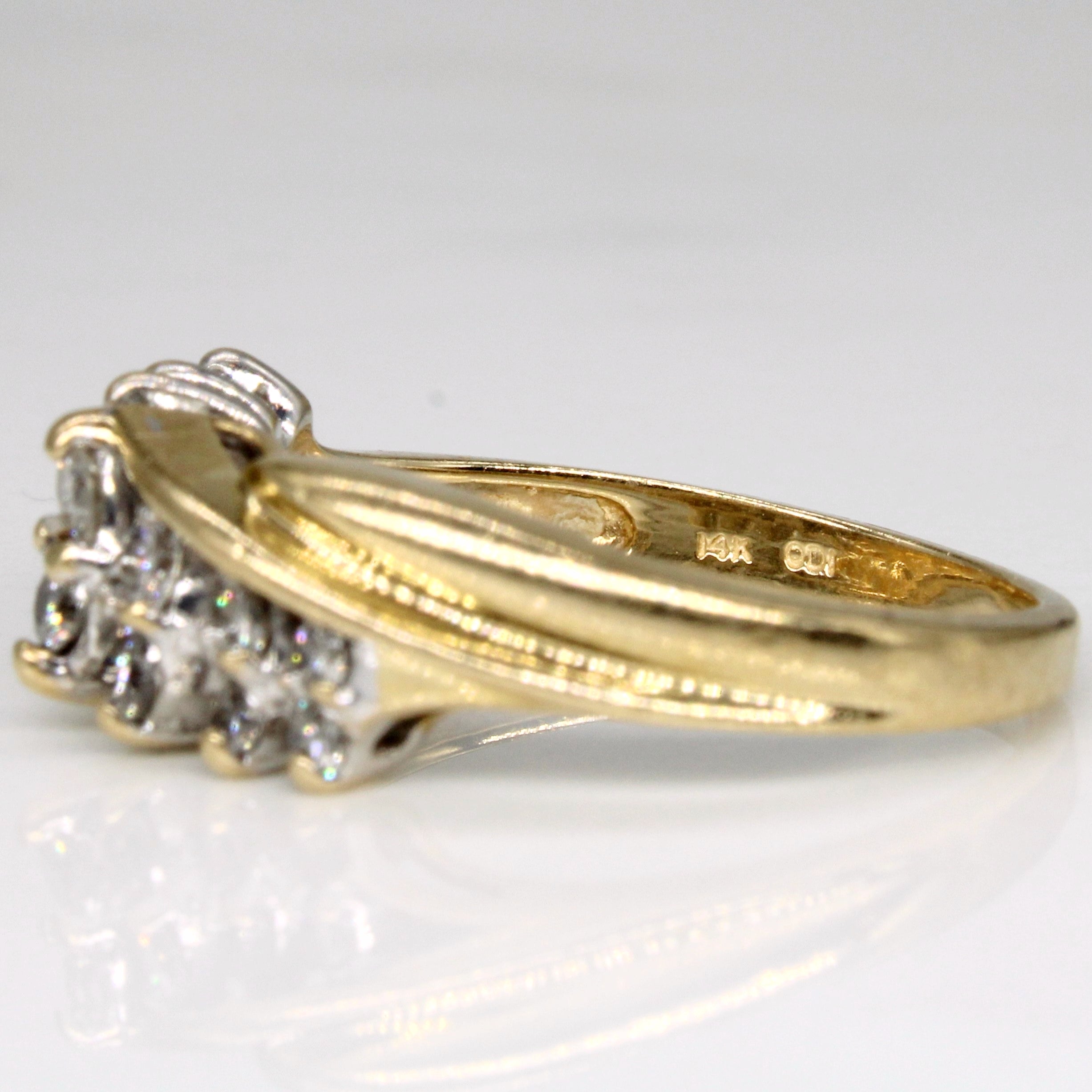 Diamond Waterfall Ring | 0.40ctw | SZ 6.75 |