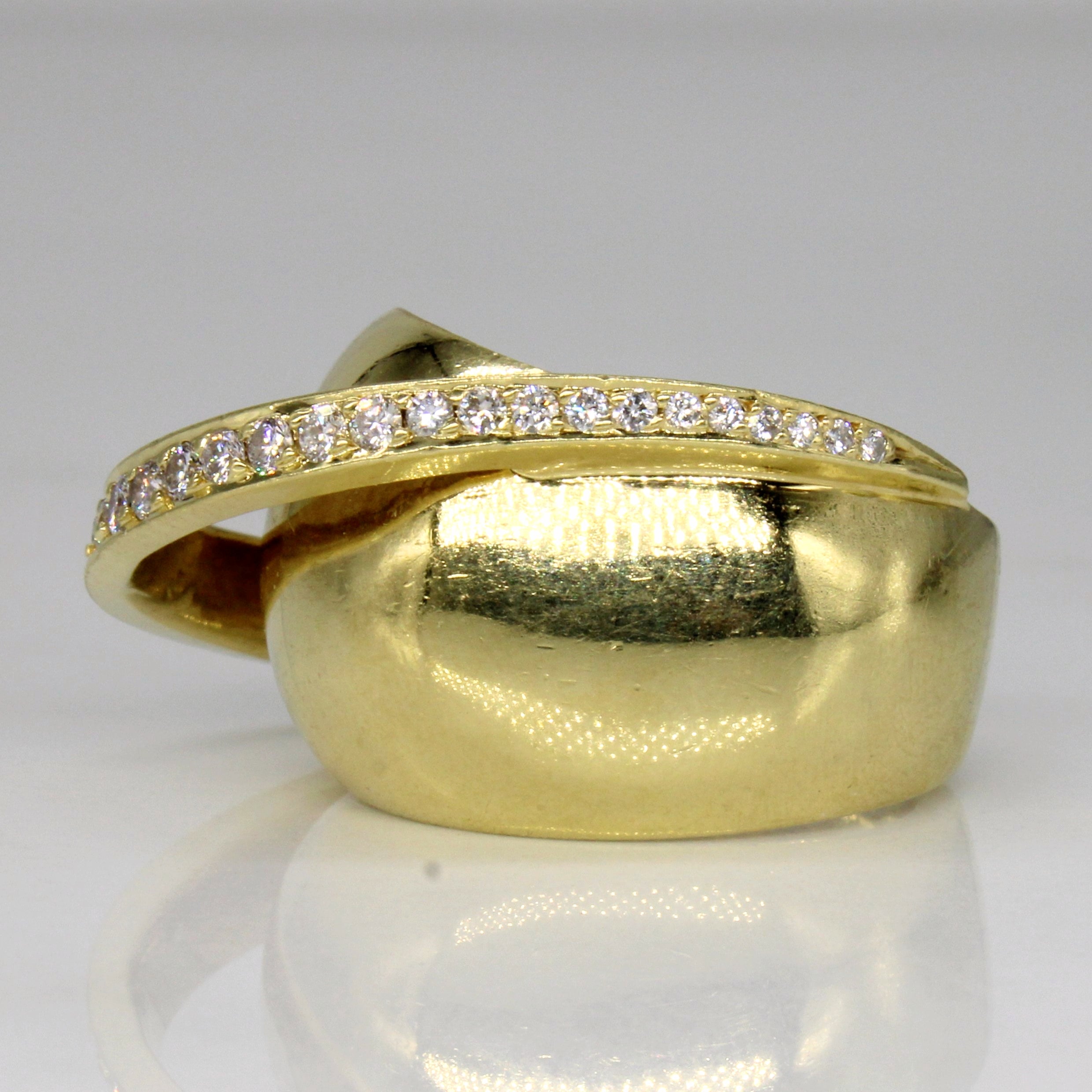 Graduated Diamond 18k Ring | 0.56ctw | SZ 5.75 |