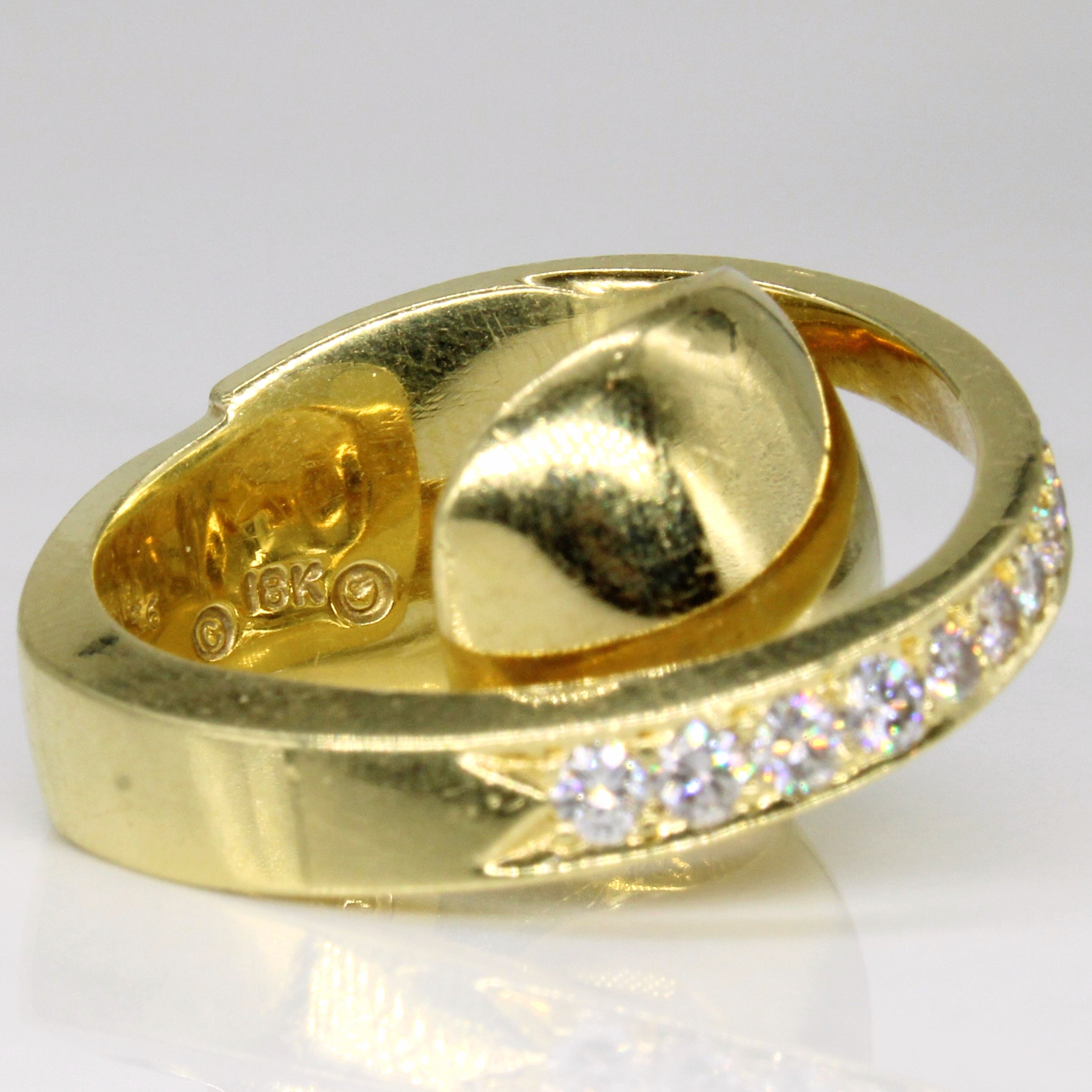 Graduated Diamond 18k Ring | 0.56ctw | SZ 5.75 |