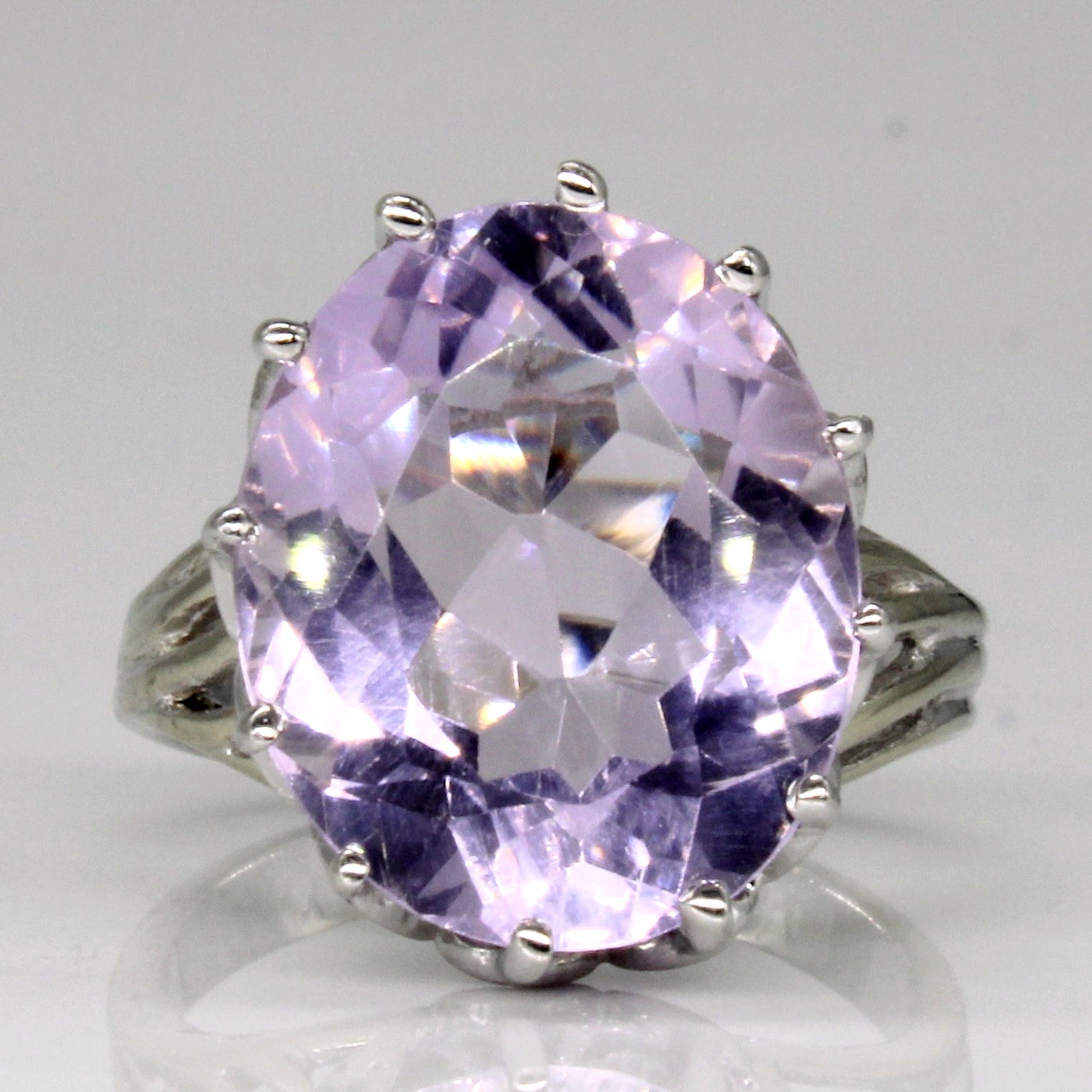 Bague cocktail en améthyste | 6,85 ct | Taille 5,5 |