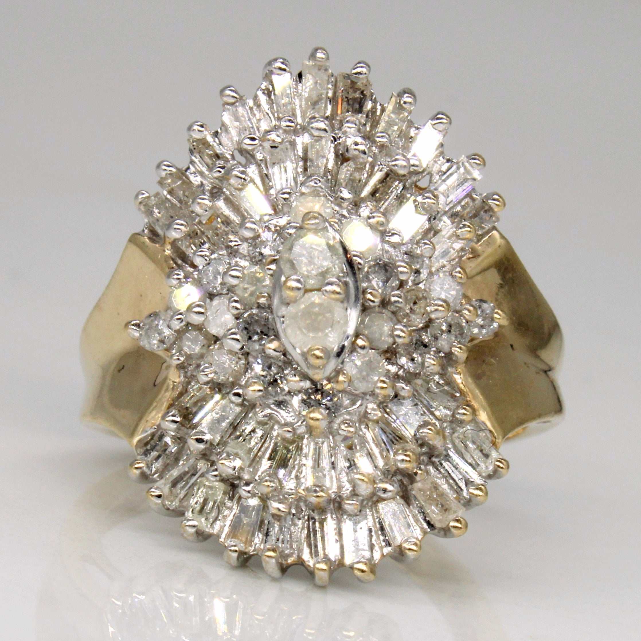 Bague cocktail en diamants | 0,80 ct | Taille 6,25 |