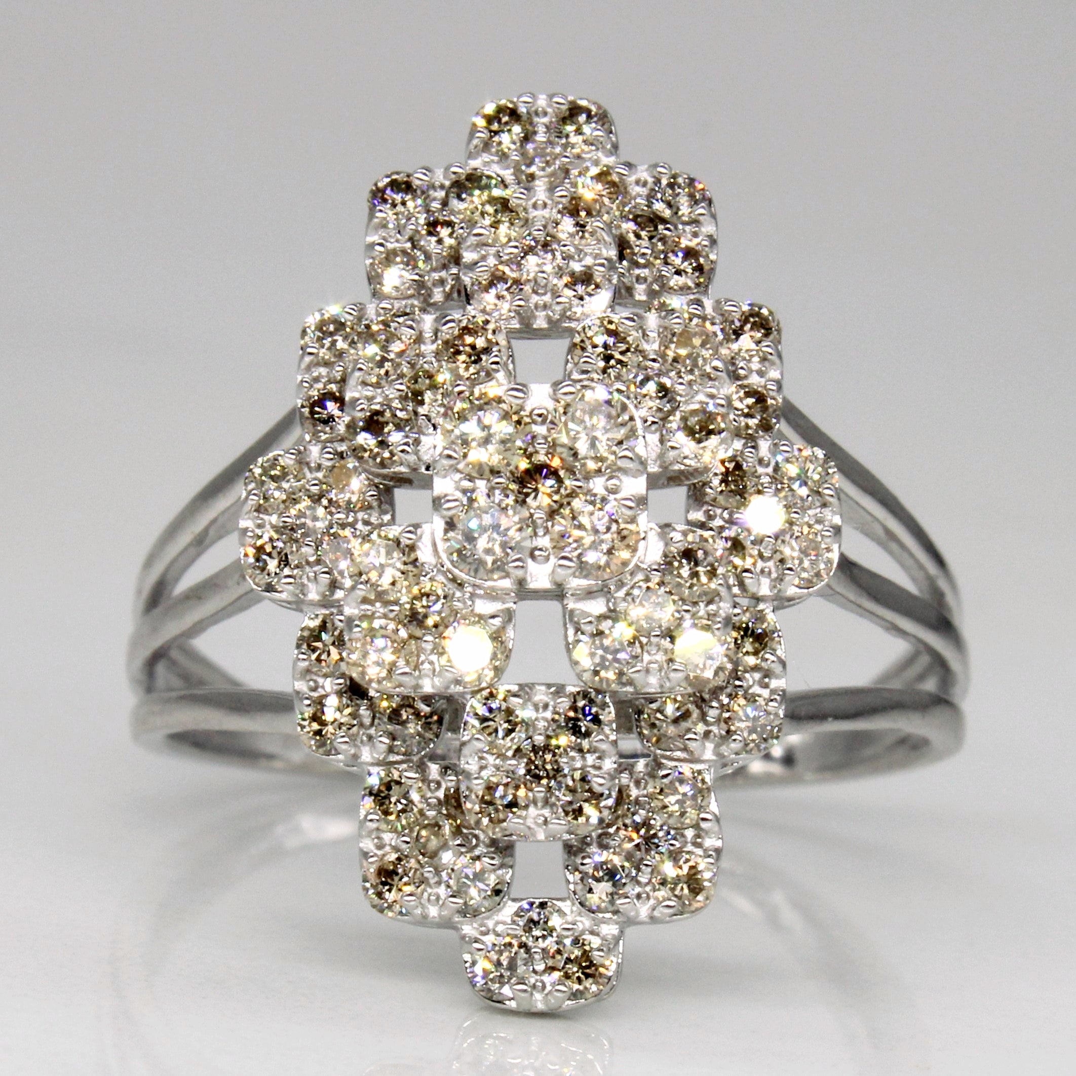 Diamond Cocktail Ring | 1.00ctw | SZ 7.5 |