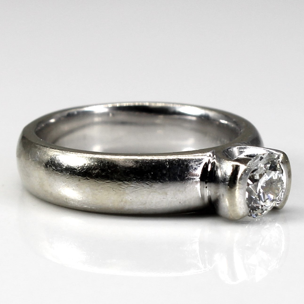 Semi Bezel Set Diamond Ring | 0.50ct | SZ 5.25 |