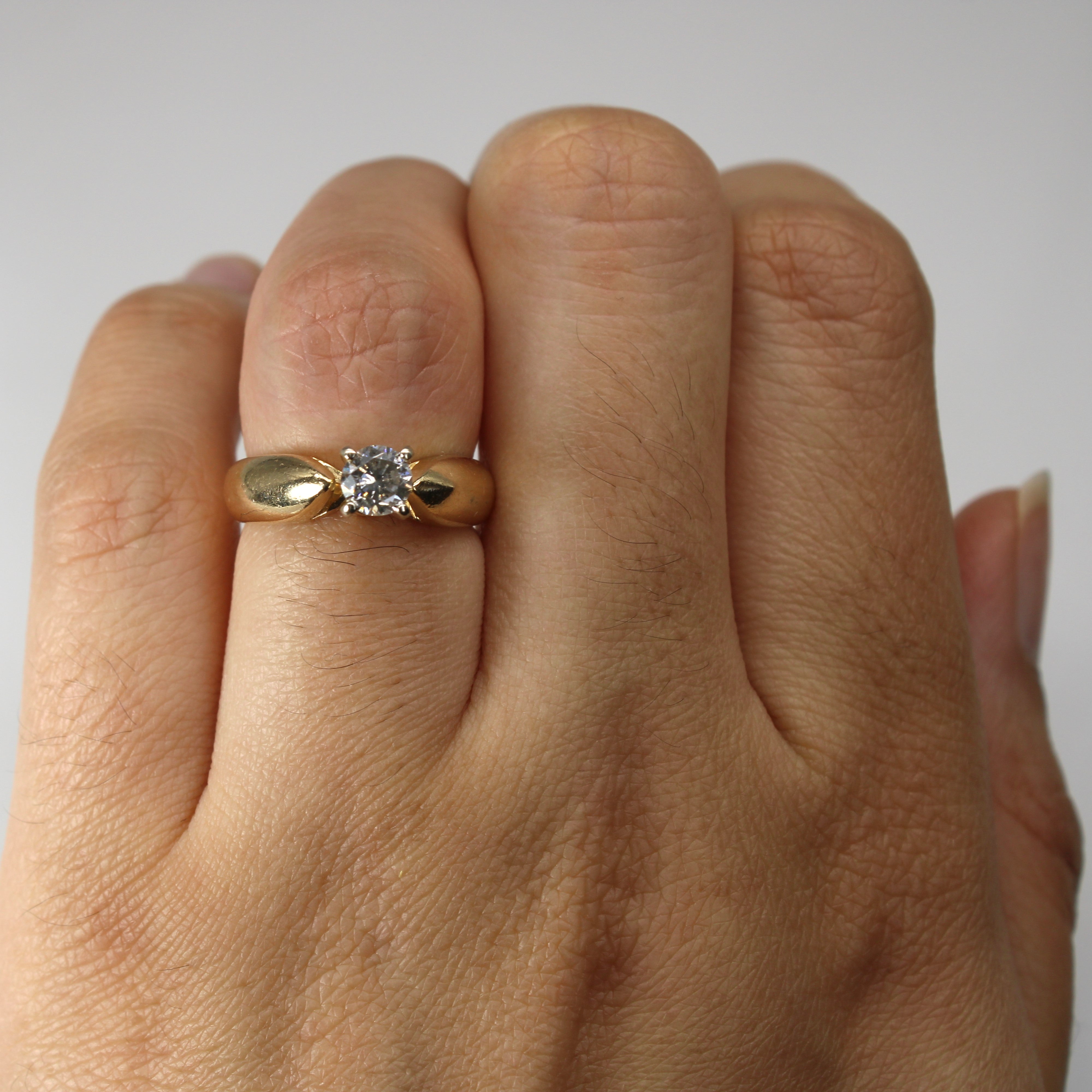 Solitaire Diamond Ring | 0.36ct | SZ 4 |