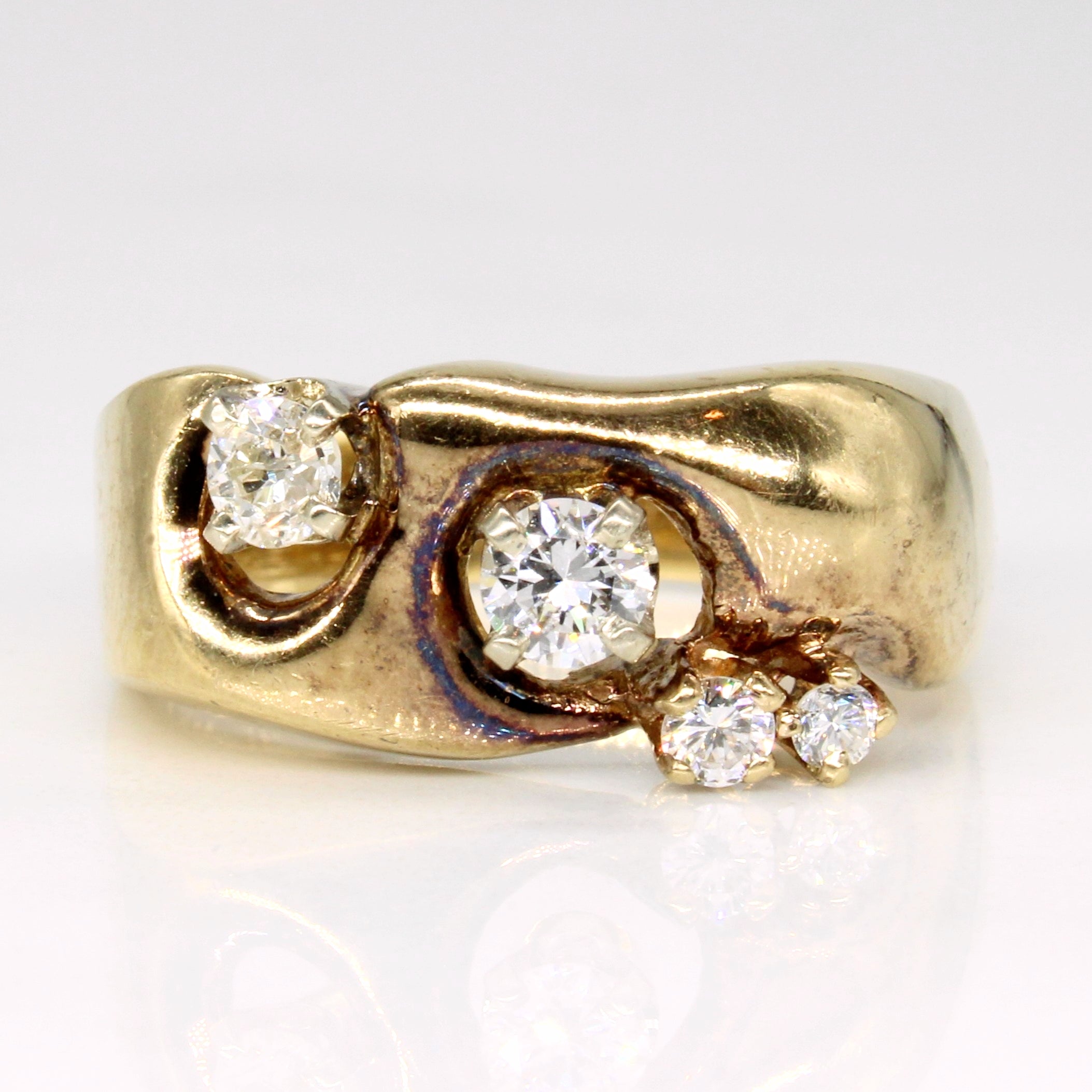 Diamond Cocktail Ring | 0.32ctw | SZ 7.25 |