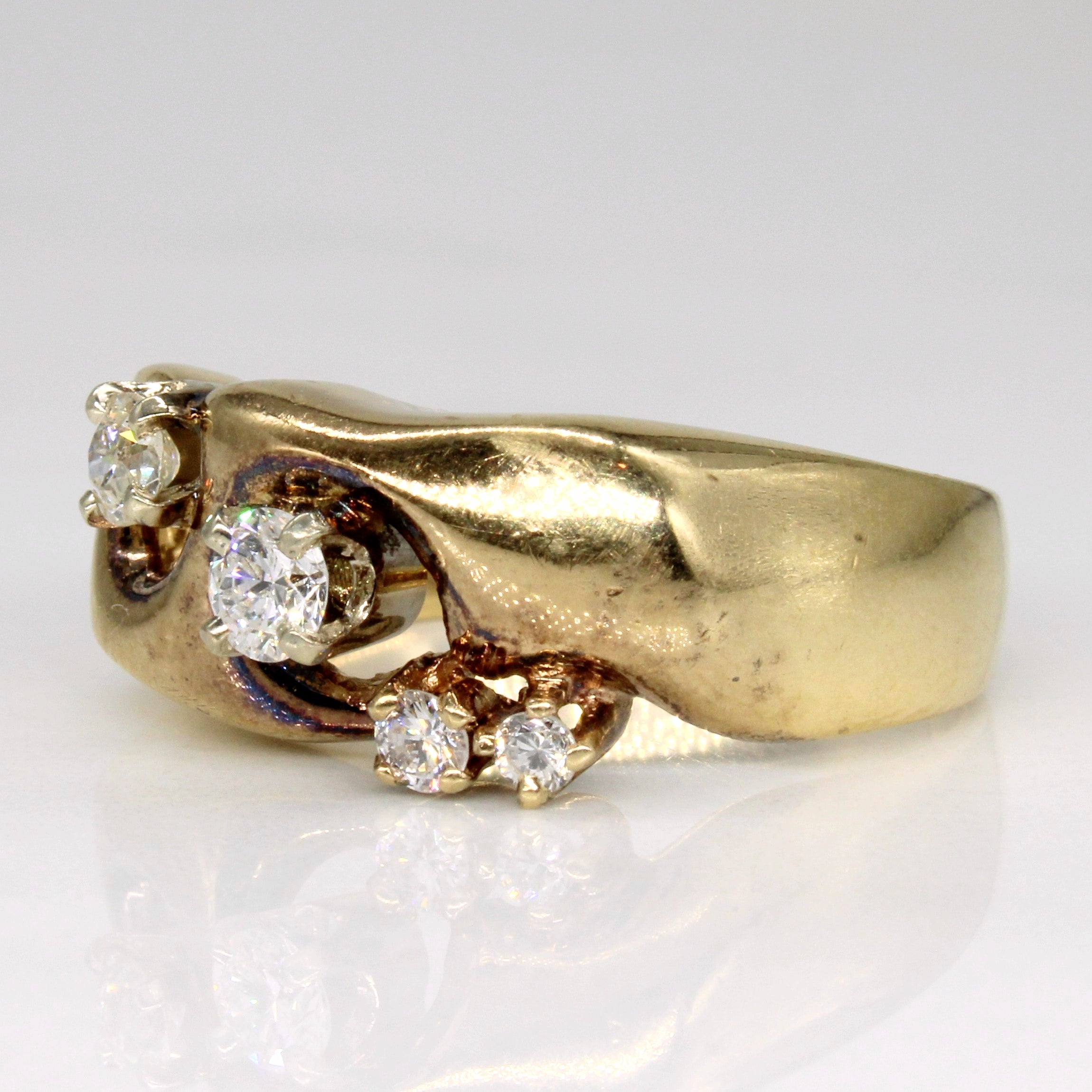 Diamond Cocktail Ring | 0.32ctw | SZ 7.25 |