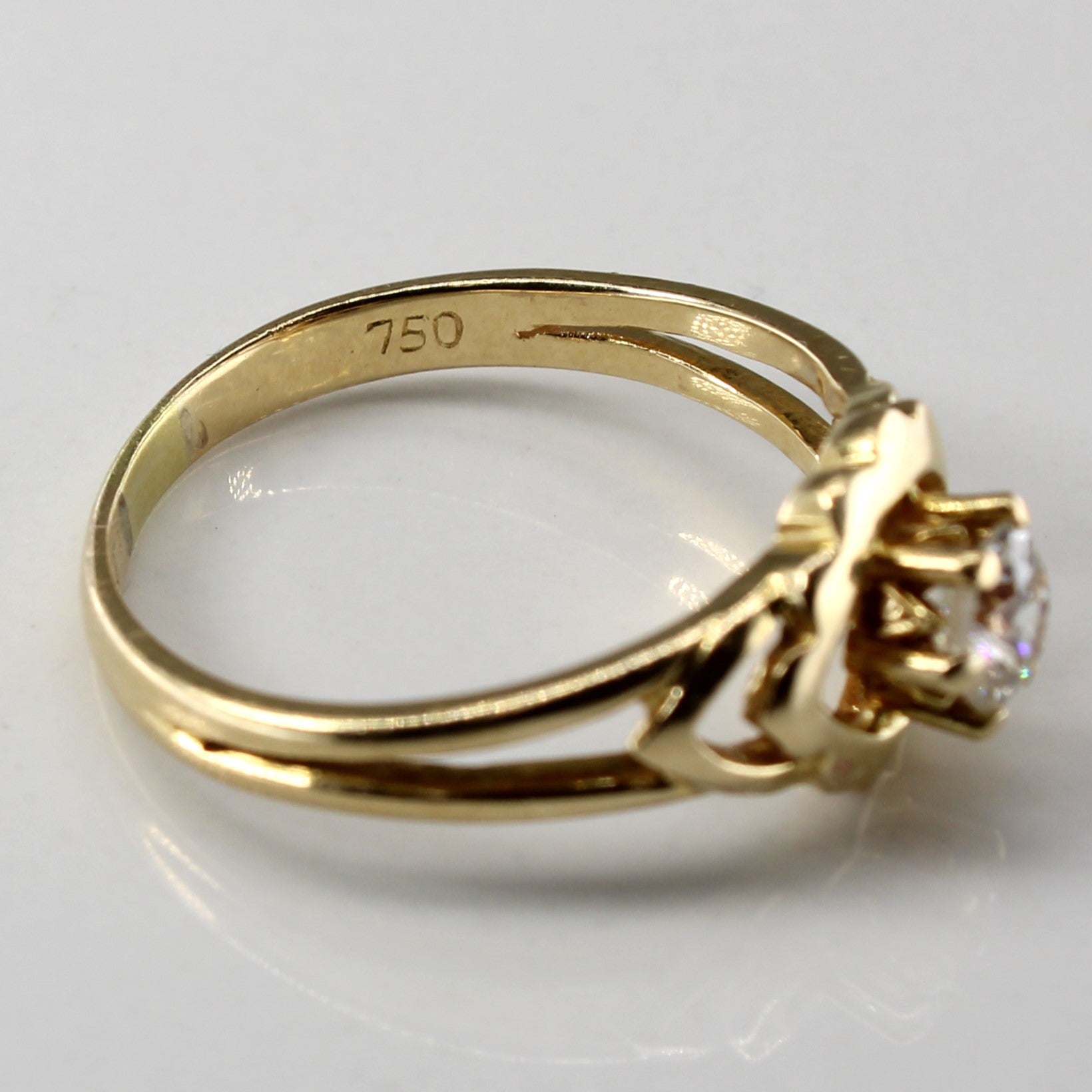 Six Prong Solitaire Diamond Ring | 0.35ct | SZ 6.75 |