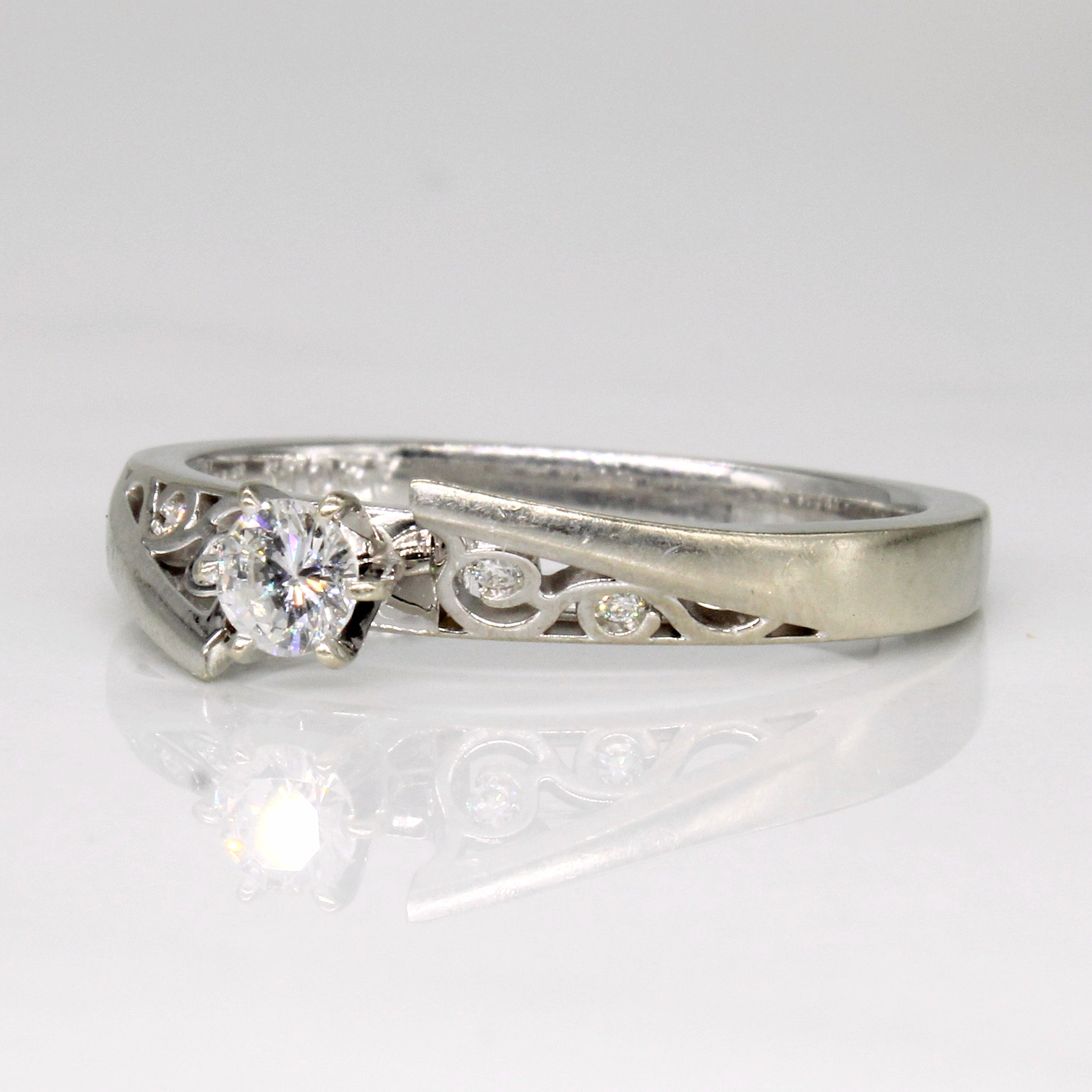 Diamond Engagement 14k Ring | 0.27ctw | SZ 10 |