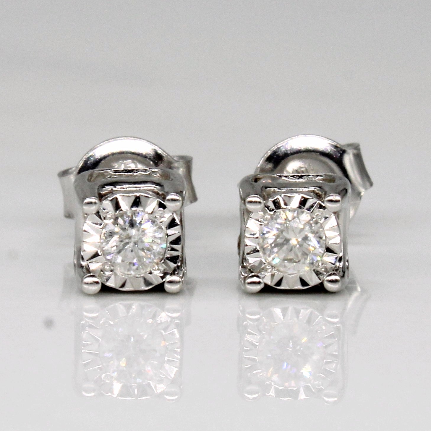 Illusion Set Diamond 14k Earrings | 0.42ctw |