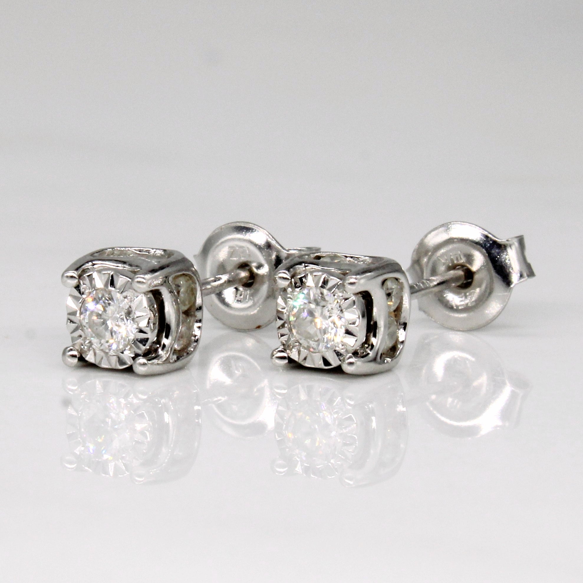 Illusion Set Diamond 14k Earrings | 0.42ctw |
