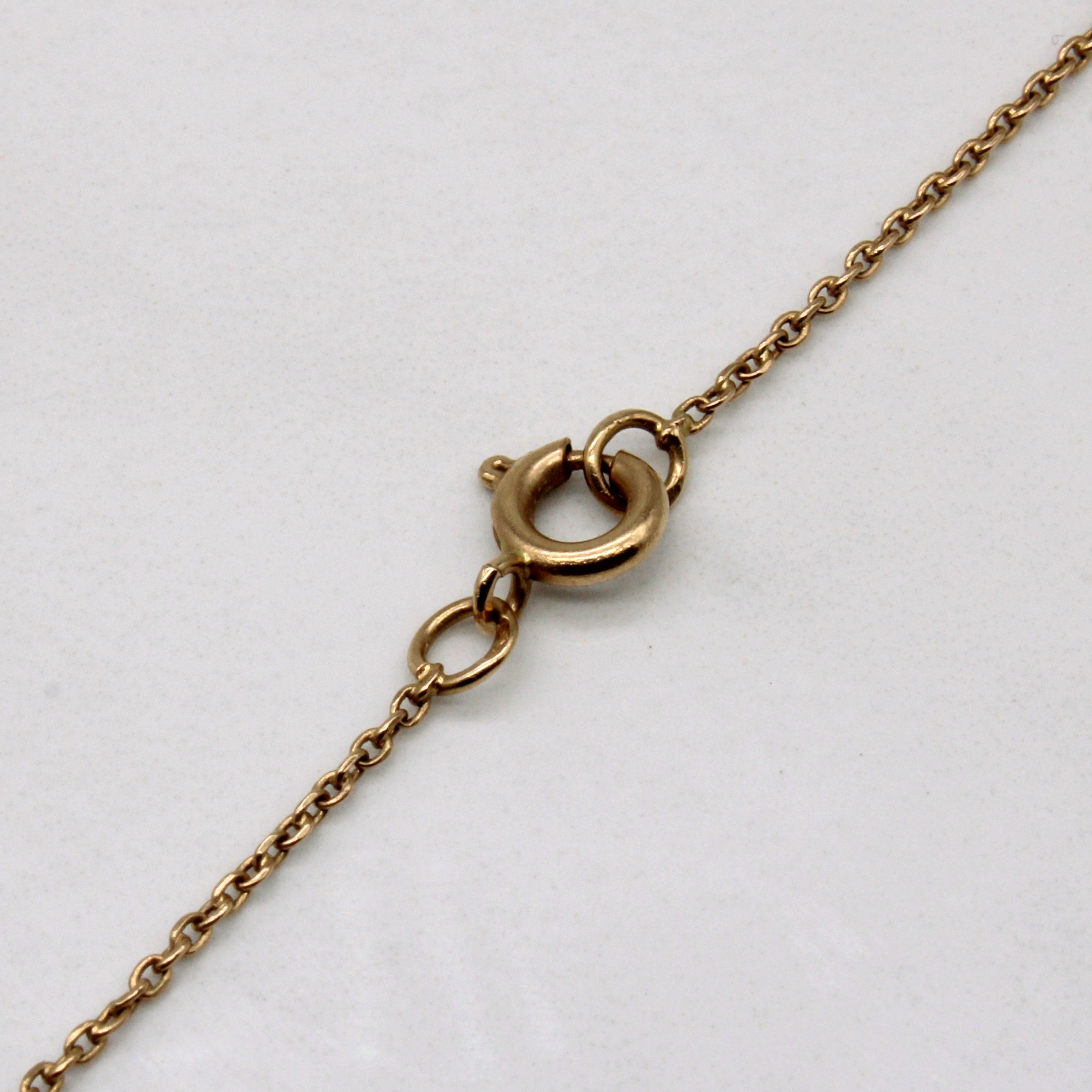 14k Tri Tone Gold Heart Pendant & Necklace | 18" |