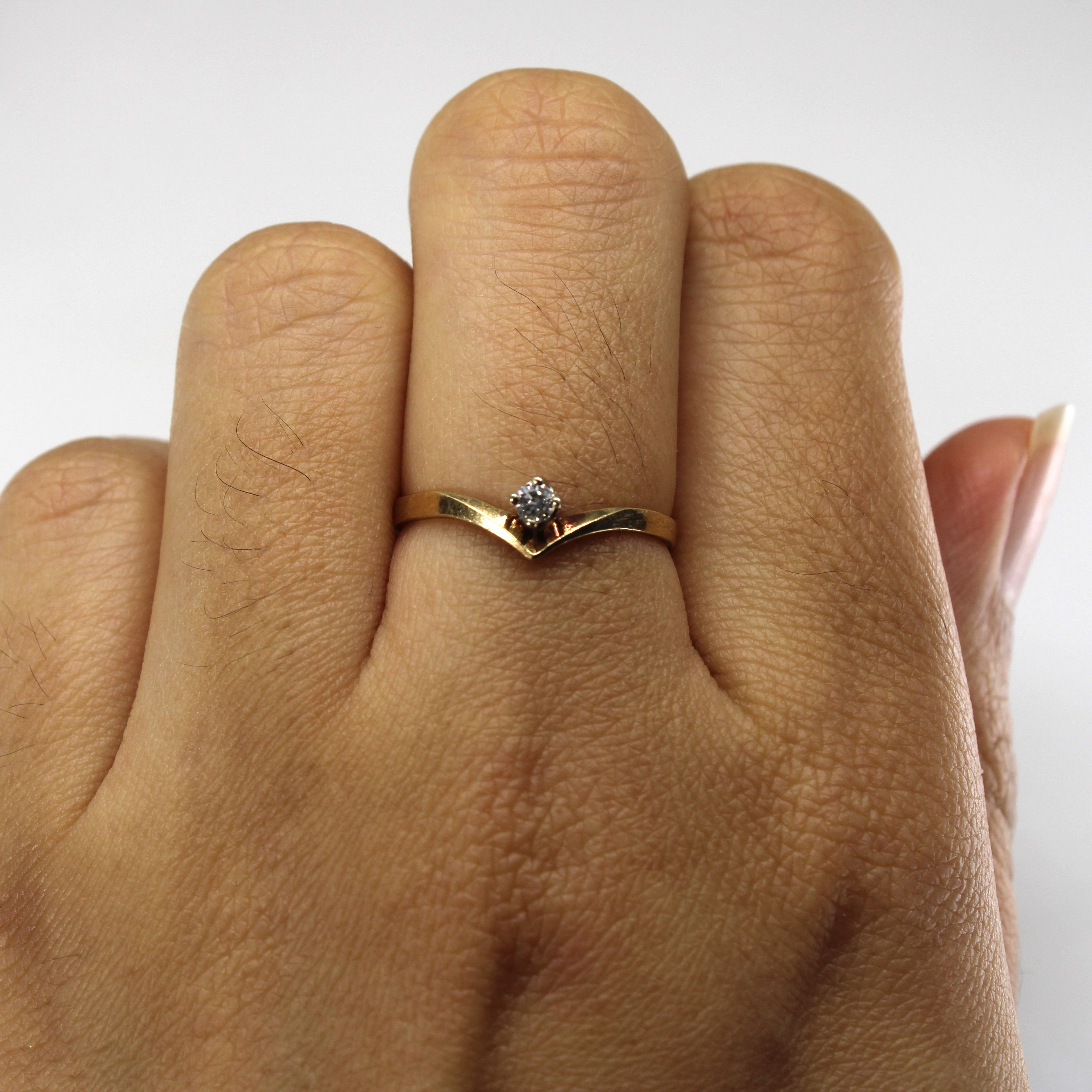 Chevron Diamond Ring | 0.06ct | SZ 7 |