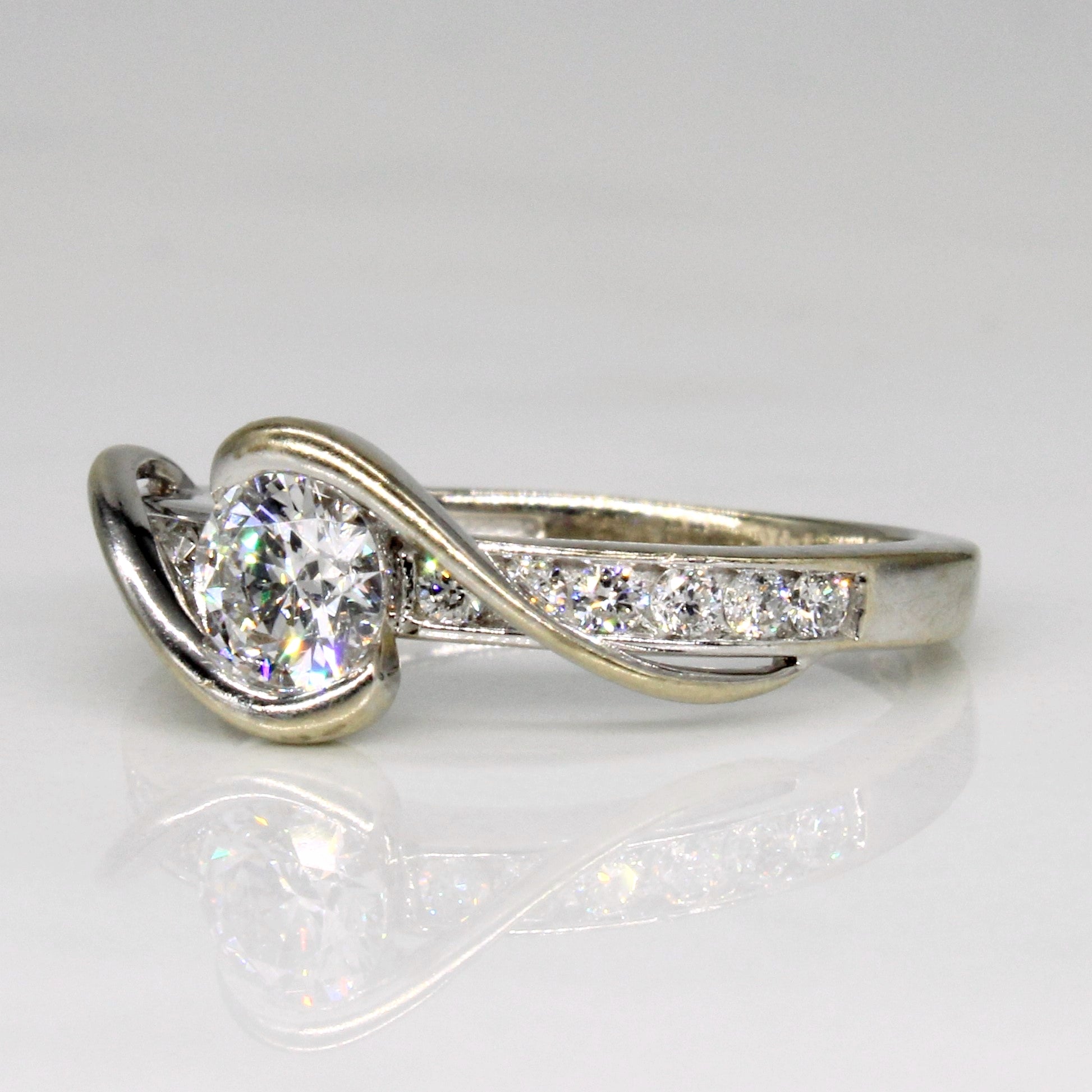 Diamond Bypass Ring | 0.46ctw | SZ 4 |