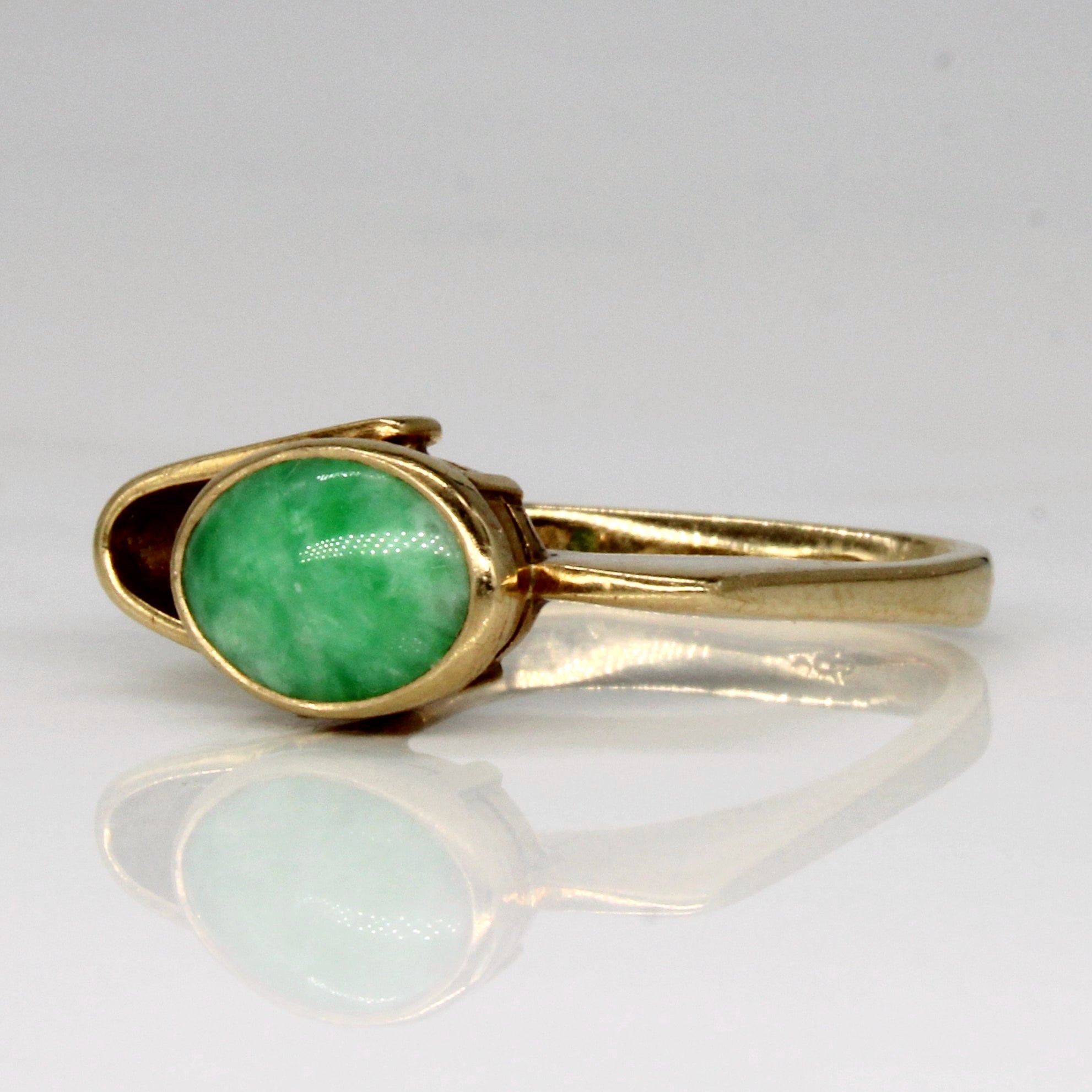 Abstract Jadeite Ring | 1.10ct | SZ 6 |