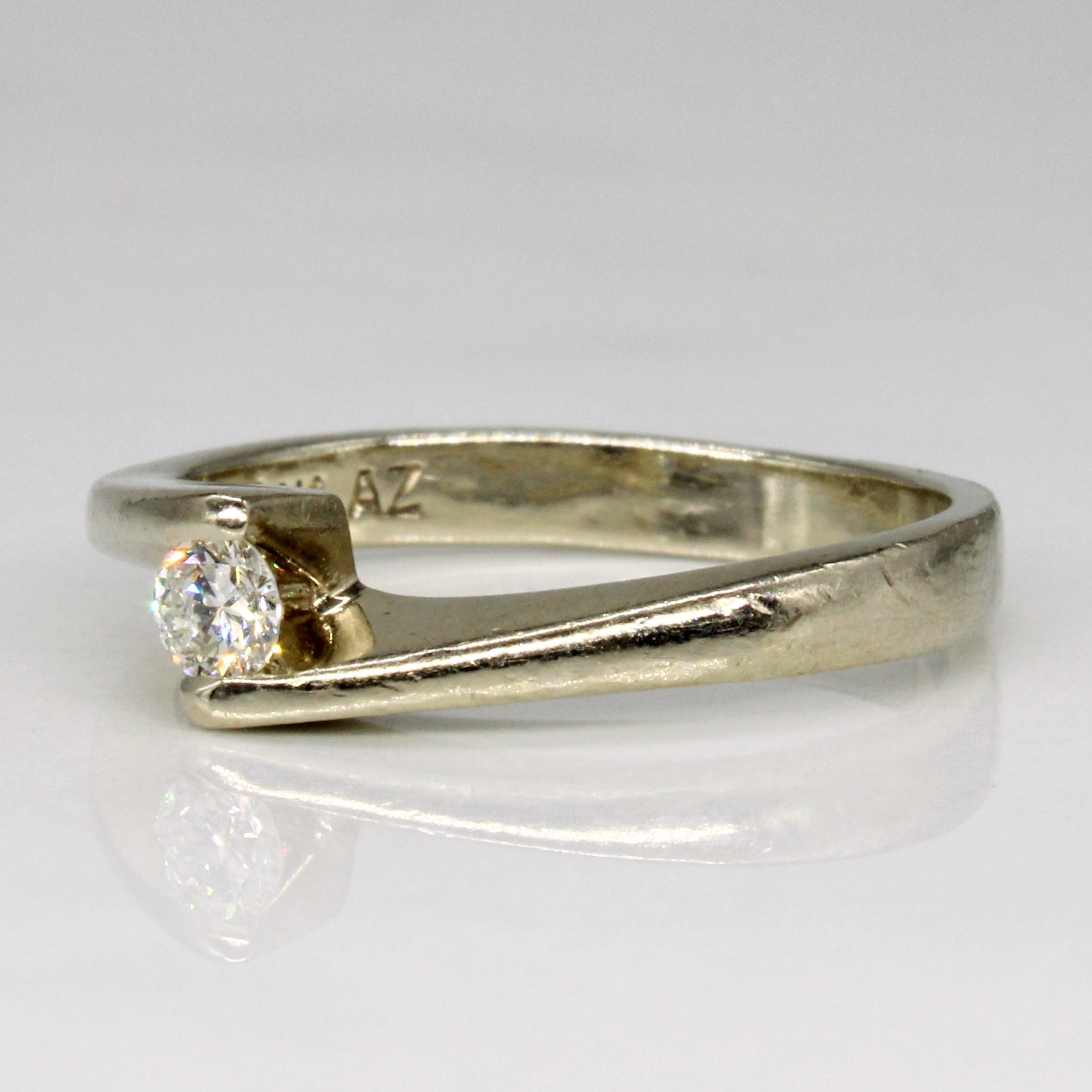 Tension Set Diamond Ring | 0.12ct | SZ 5.5 |