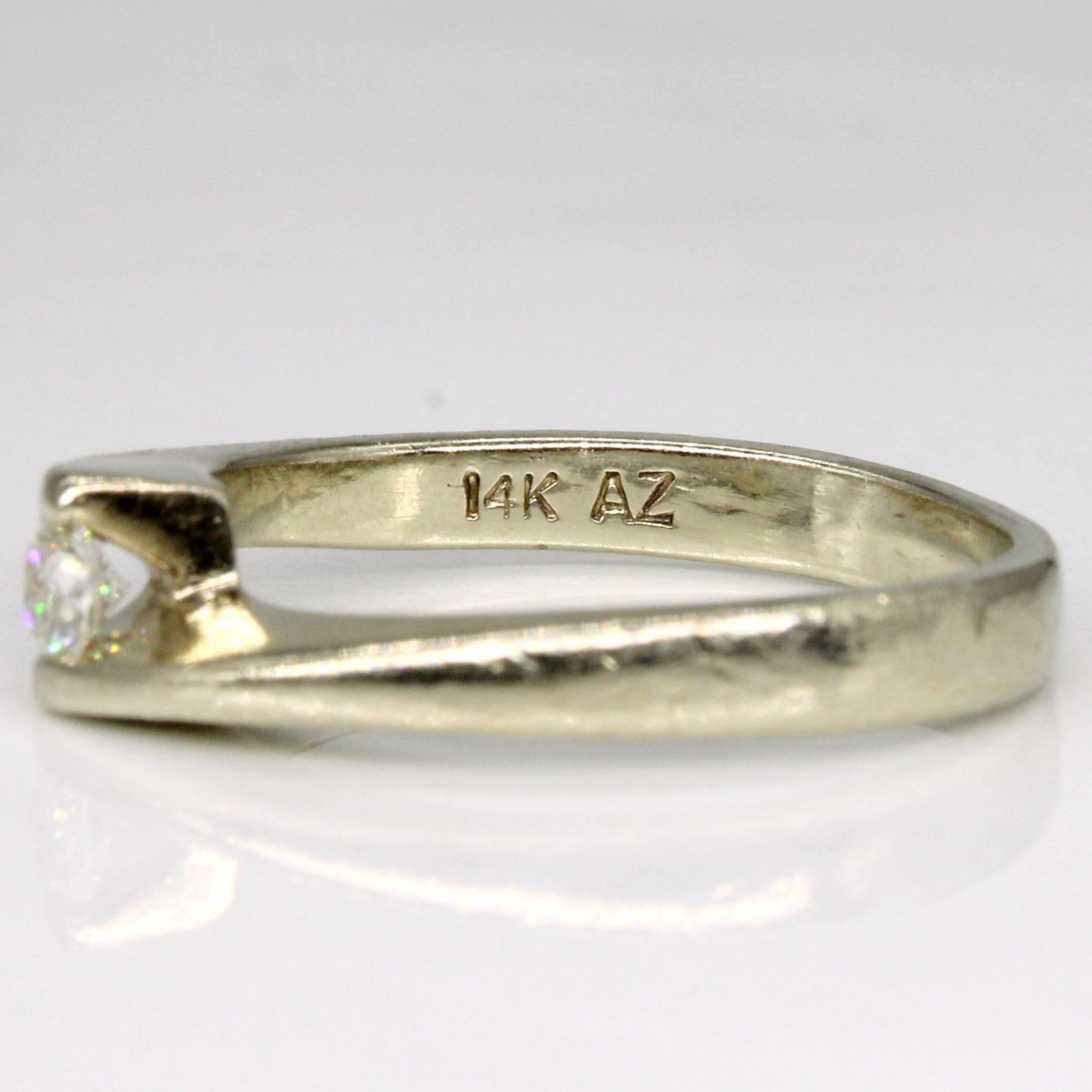 Tension Set Diamond Ring | 0.12ct | SZ 5.5 |