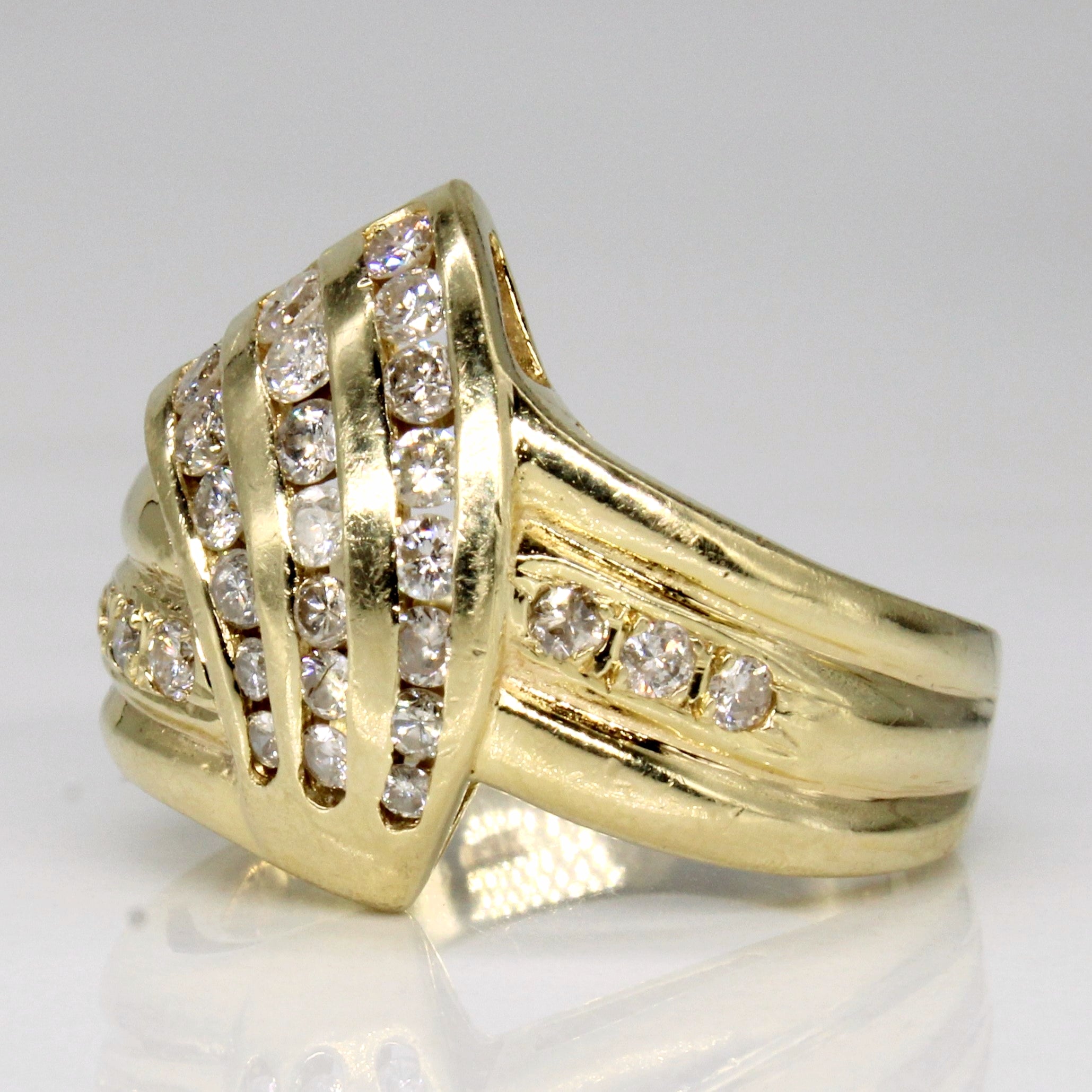 Diamond Waterfall 14k Ring | 0.40ctw | SZ 6.25 |