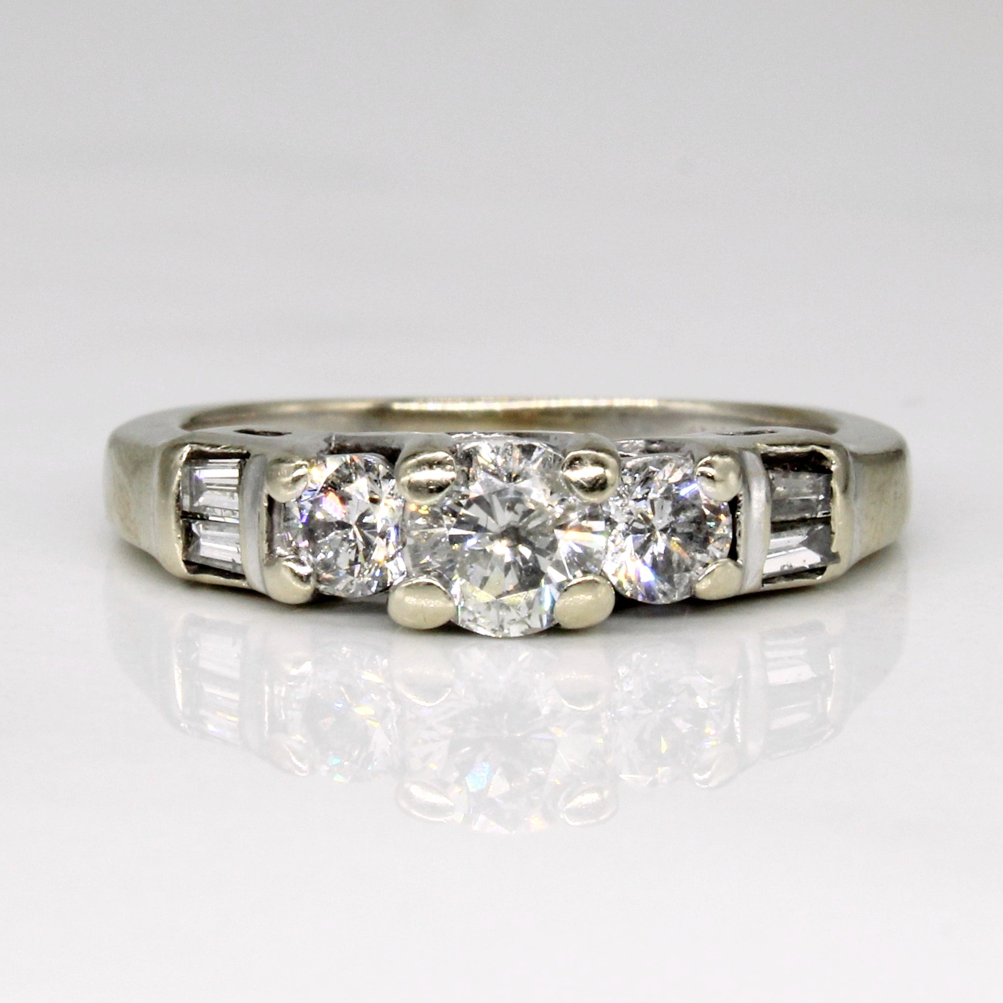 Diamond Three Stone 14k Ring | 0.4ct, 0.3ctw, 0.08ctw | SZ 5.75 |