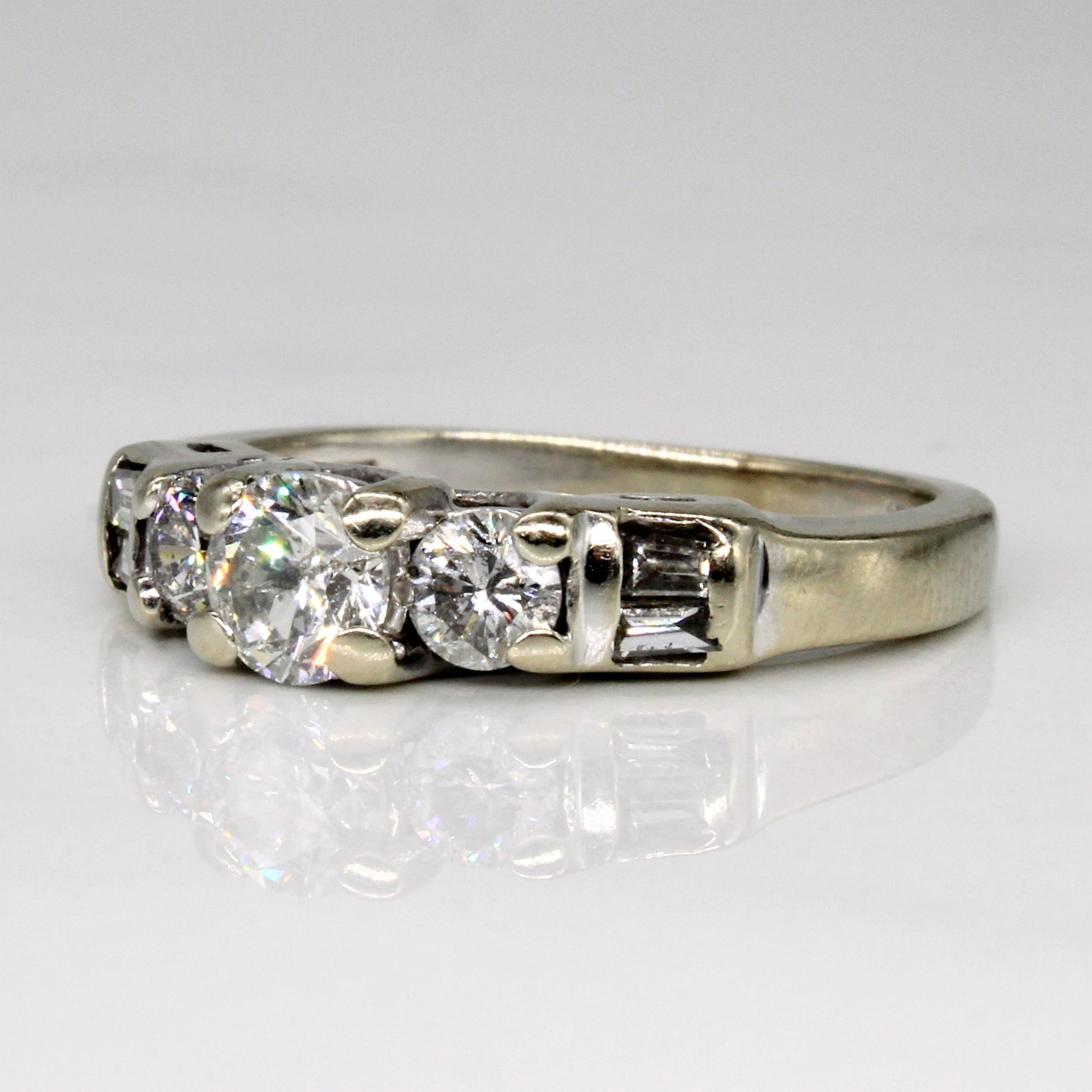 Diamond Three Stone 14k Ring | 0.4ct, 0.3ctw, 0.08ctw | SZ 5.75 |