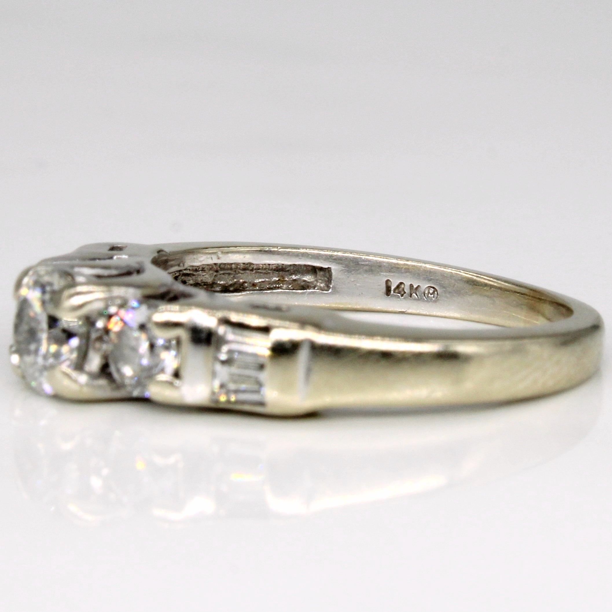 Diamond Three Stone 14k Ring | 0.4ct, 0.3ctw, 0.08ctw | SZ 5.75 |