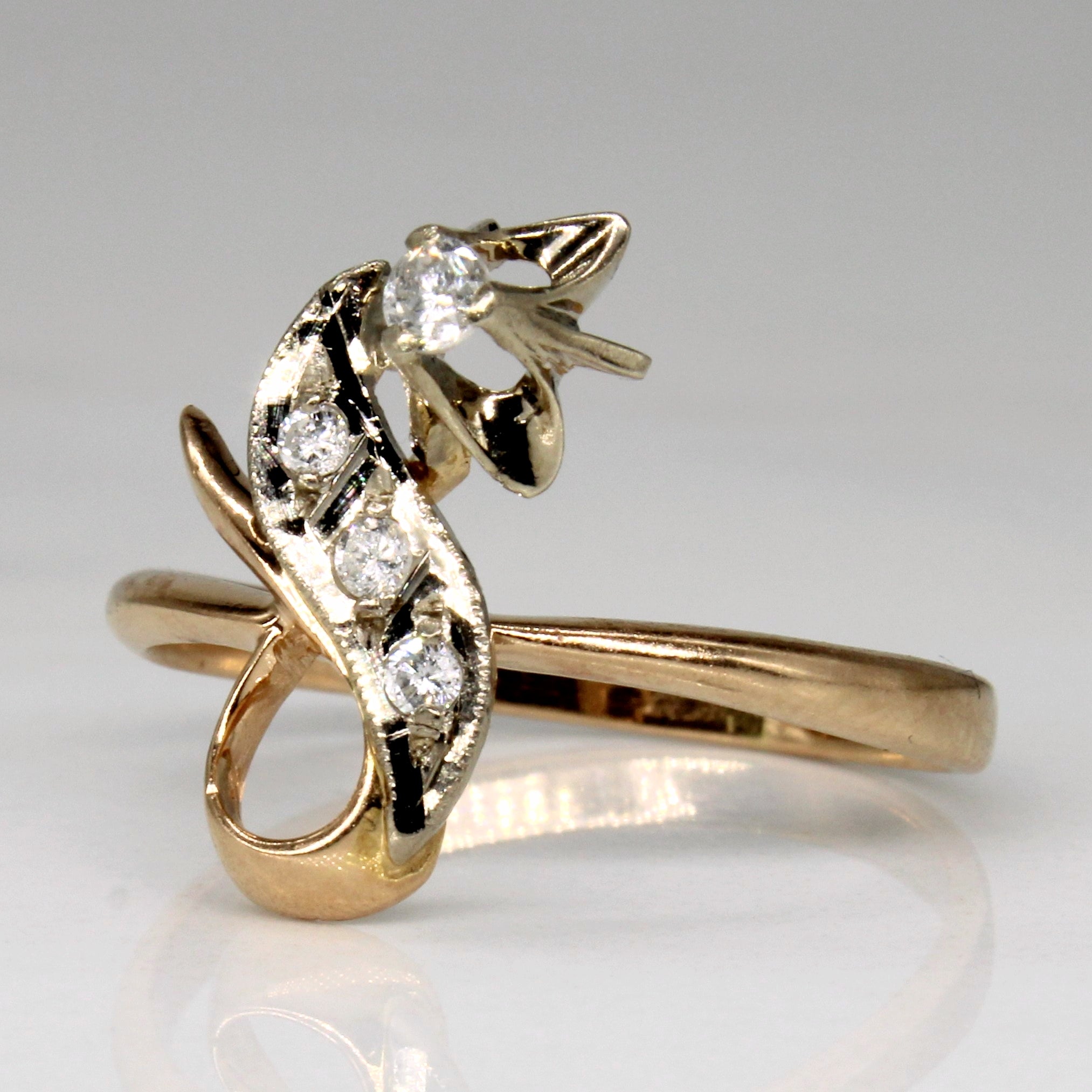 Ornate Diamond Ring | 0.11ctw | SZ 7.5 |