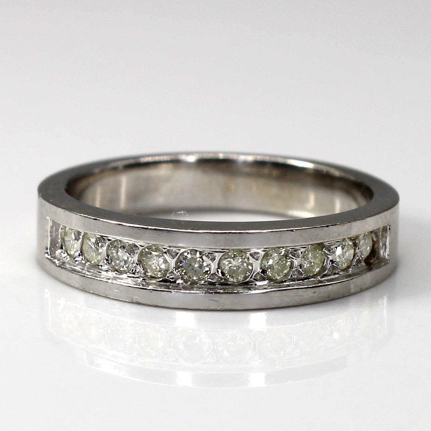 Diamond Semi Eternity Ring | 0.20ctw | SZ 6.75 |