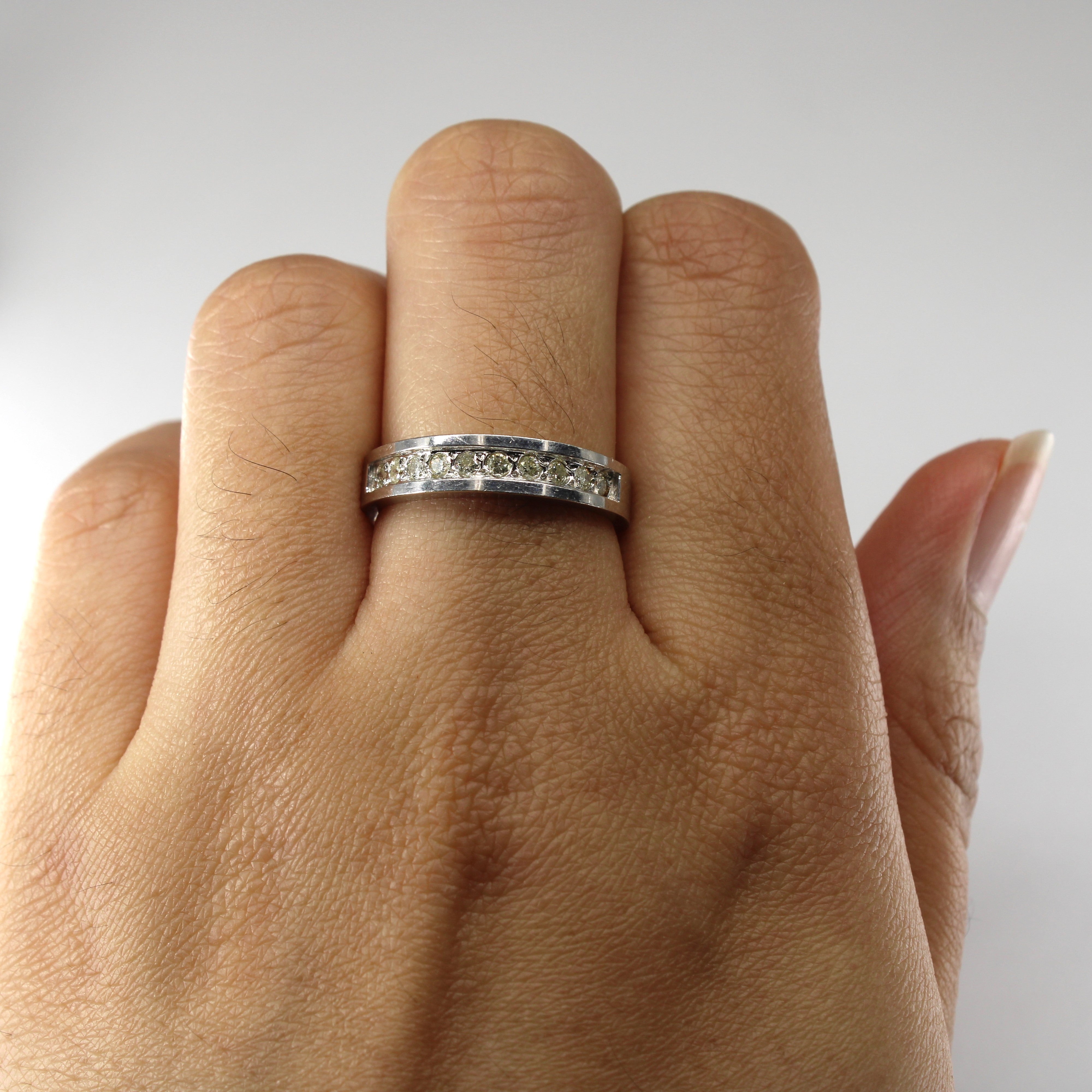Diamond Semi Eternity Ring | 0.20ctw | SZ 6.75 |