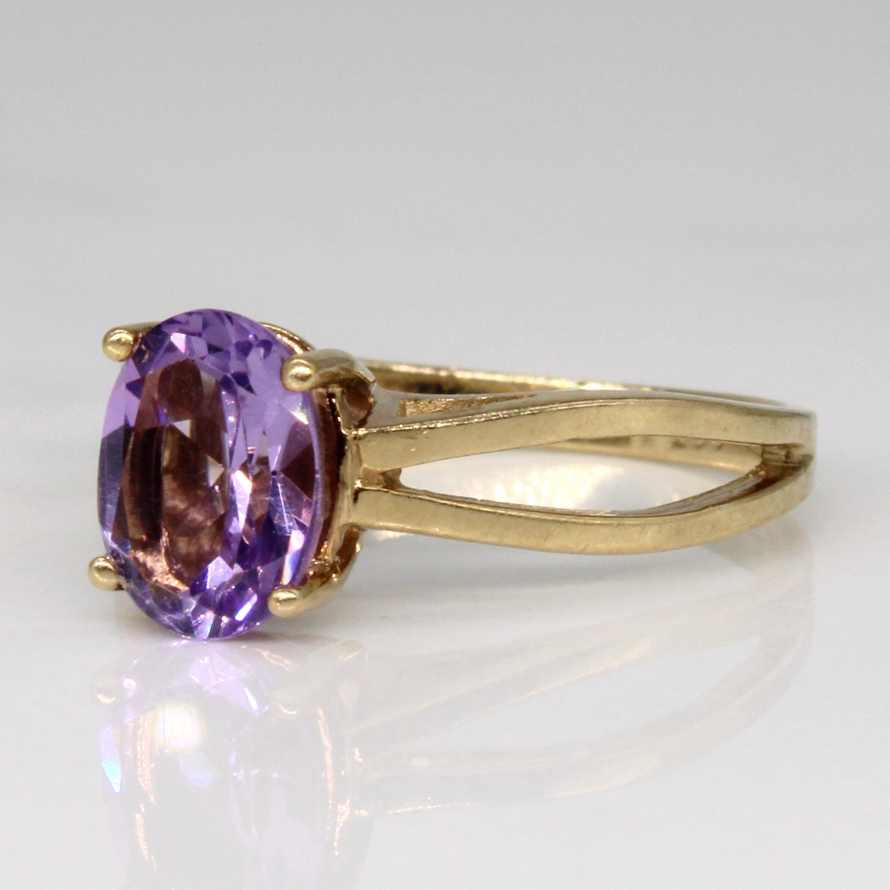 Amethyst Solitaire Ring | 0.95ct | SZ 5.25 |