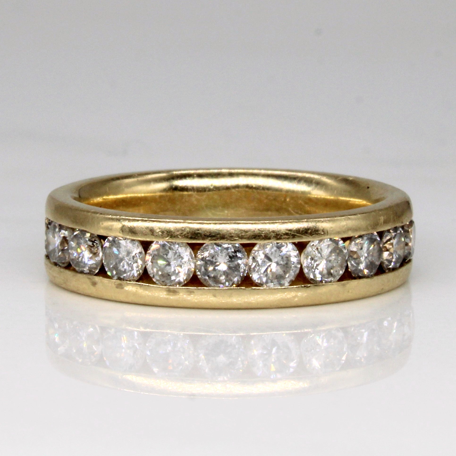 Channel Set Diamond Ring | 0.94ctw | SZ 6 |
