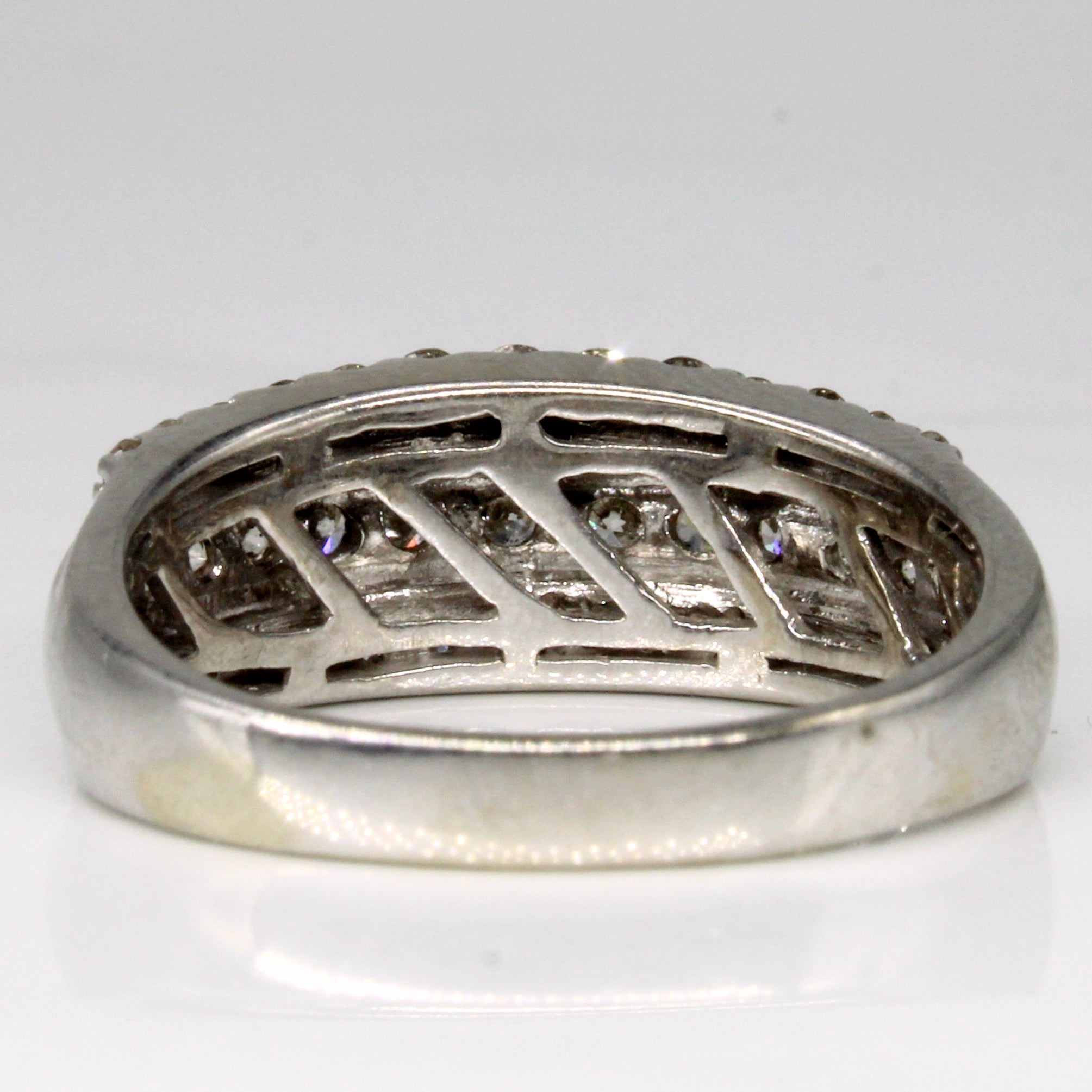 Three Row Diamond Ring | 0.86ctw | SZ 9.5 |