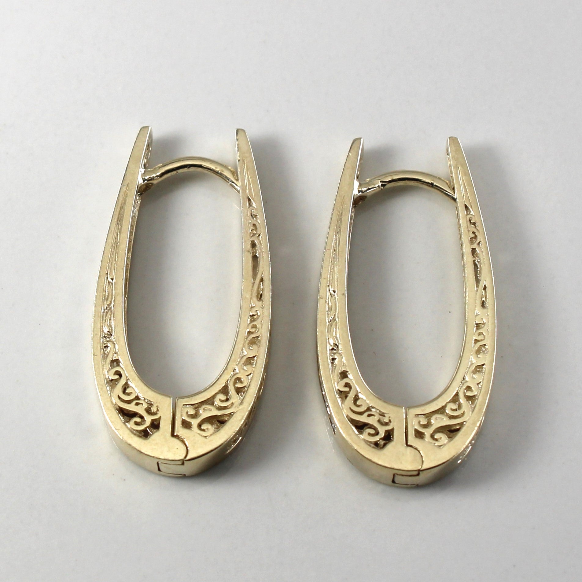 Pave Diamond Hoop Earrings | 0.15ctw |