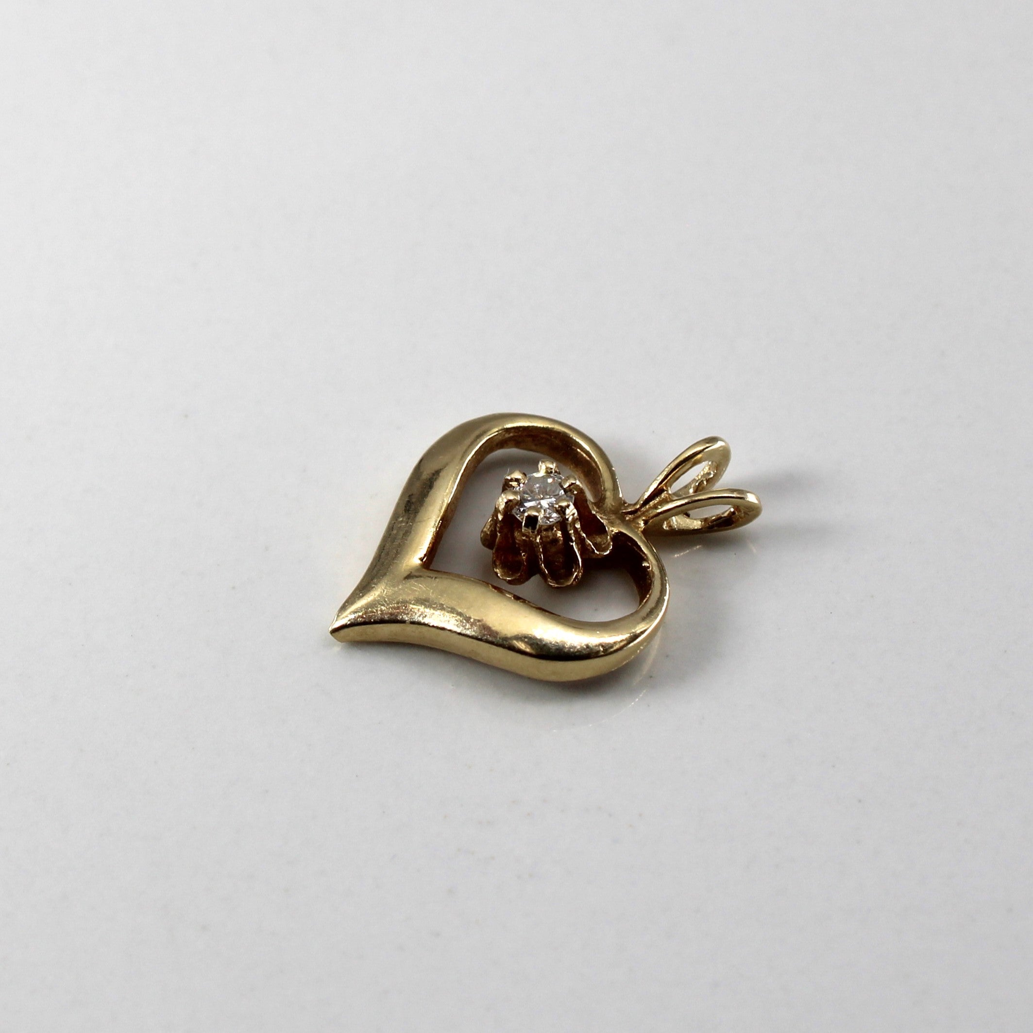 Diamond Heart Pendant | 0.04ct |