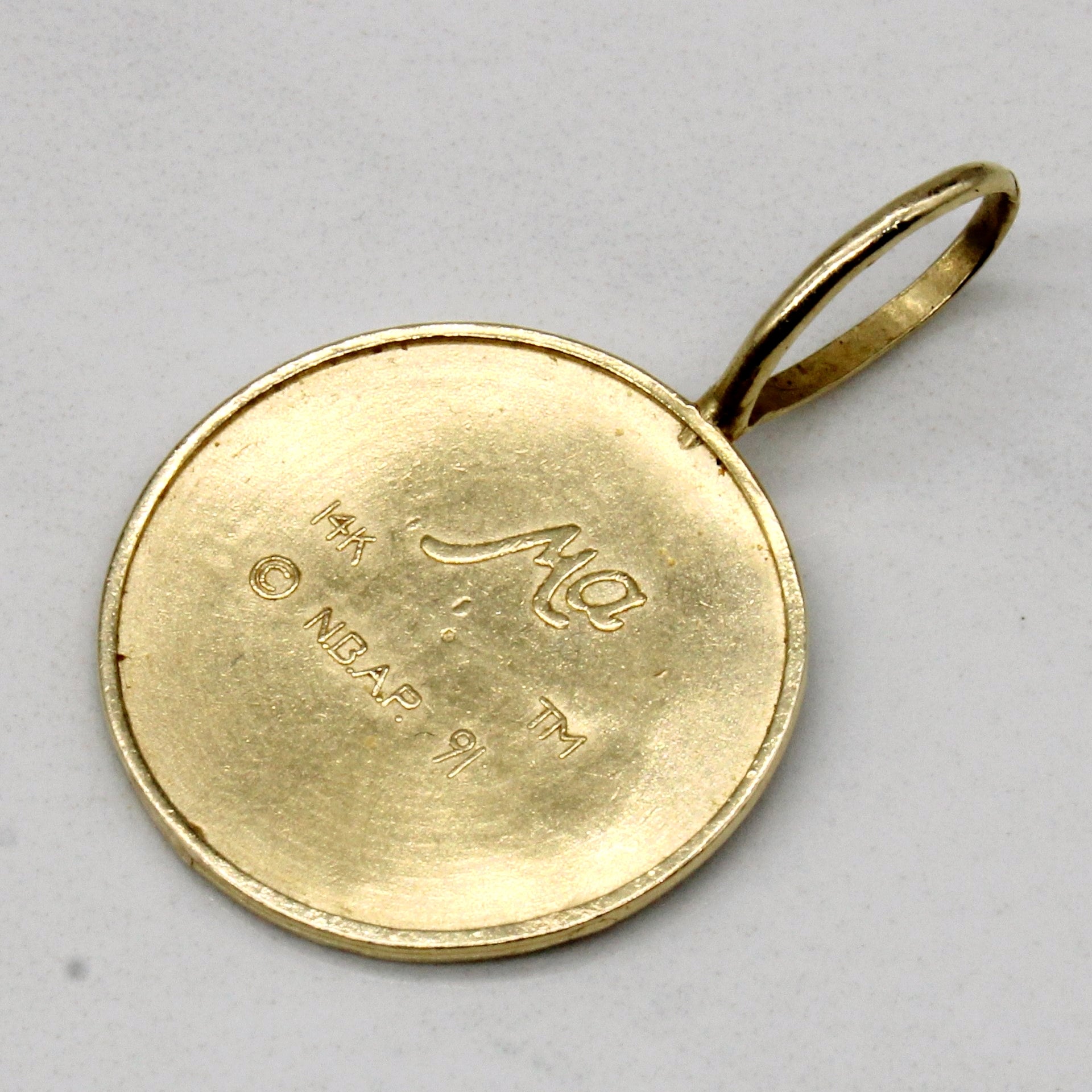 Breloque Seattle Supersonics en or jaune 14 carats