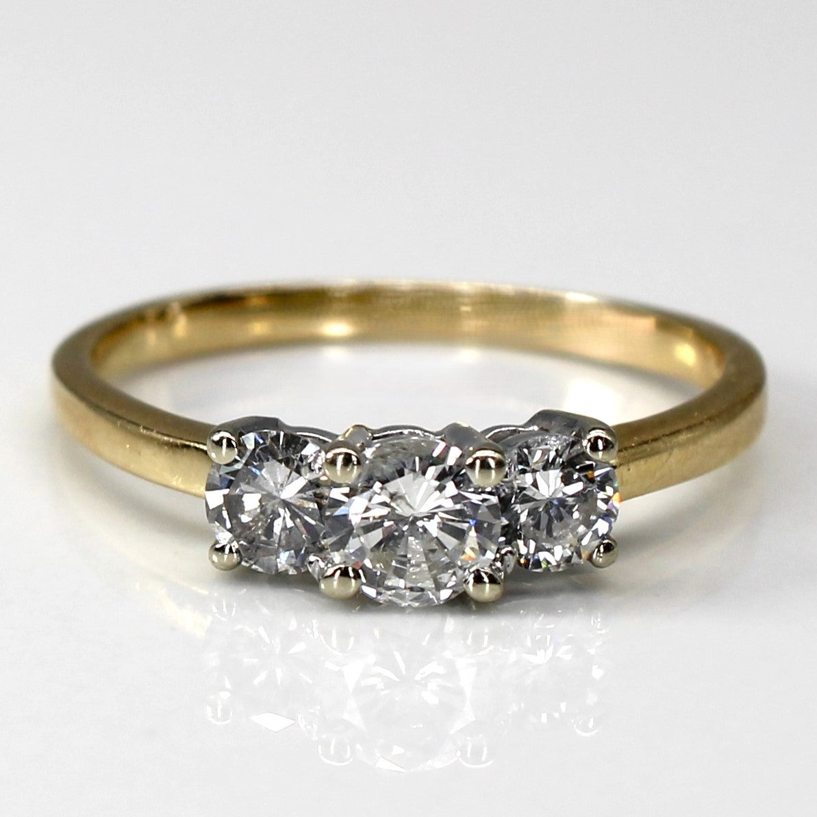 Three Stone Diamond Ring | 0.78ctw | SZ 7.25 |