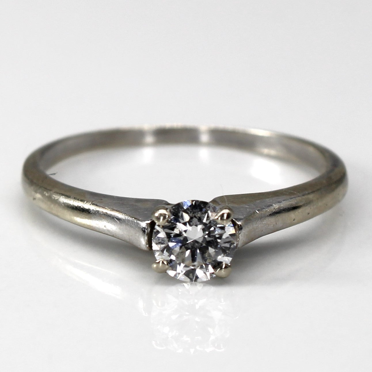 Solitaire Diamond Gold Ring | 0.35ct | SZ 7 |